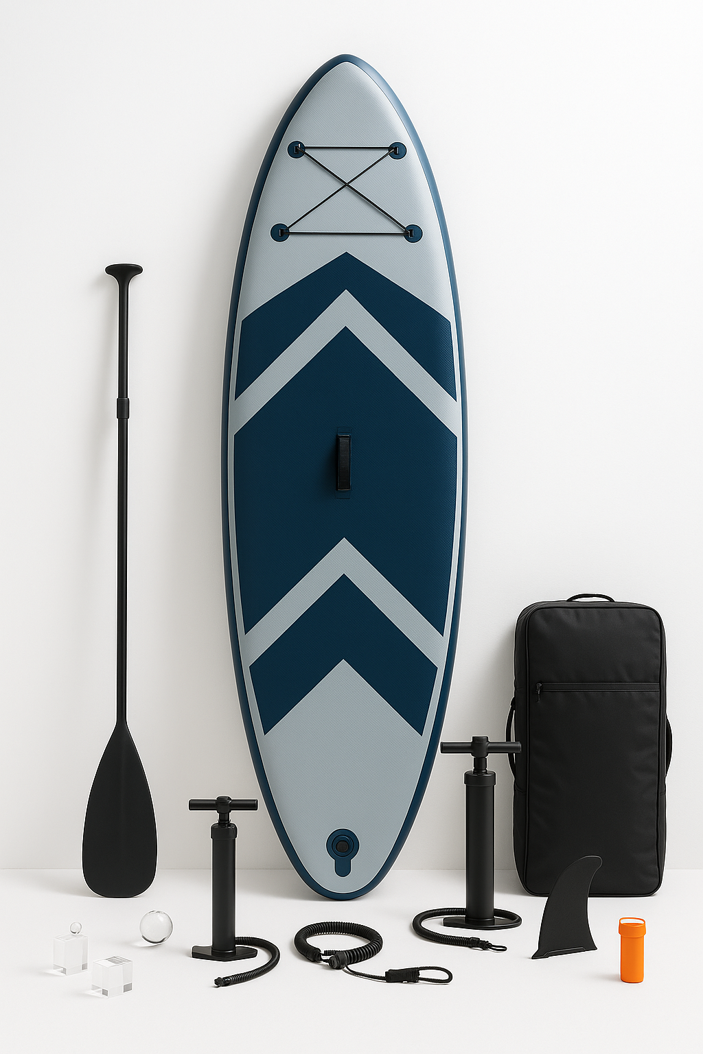 Oppusteligt paddleboard til vandsport, grbl PVC, sstrand, rolig flod, 315x80x15 cm jTVTMQy546fd