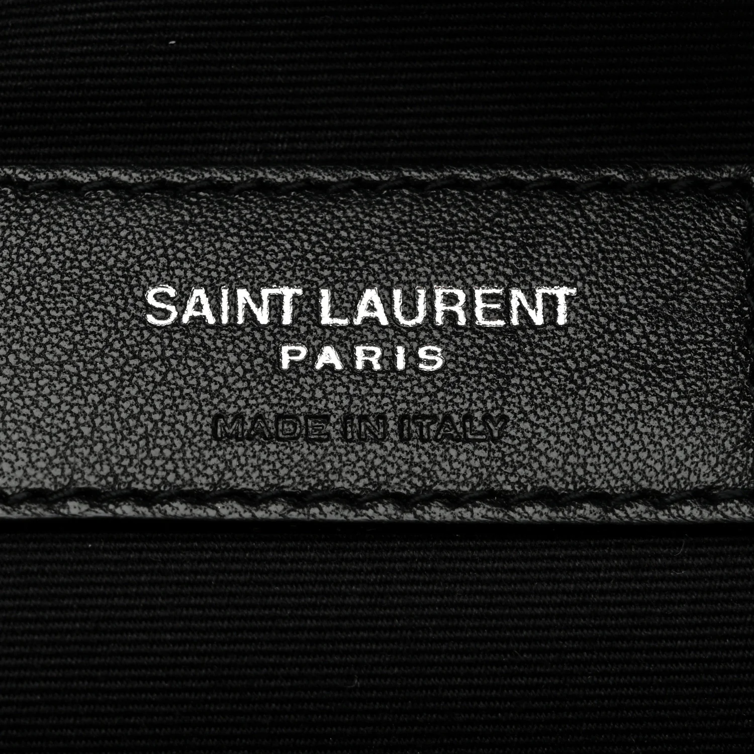 Linen Canvas Rive Gouche Zipped Pouch Black