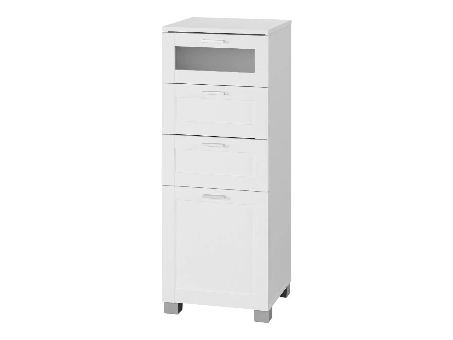 LIVARNO home Meuble de salle de bains Basel, 37 x 96,9 x 34,5 cm, blanc