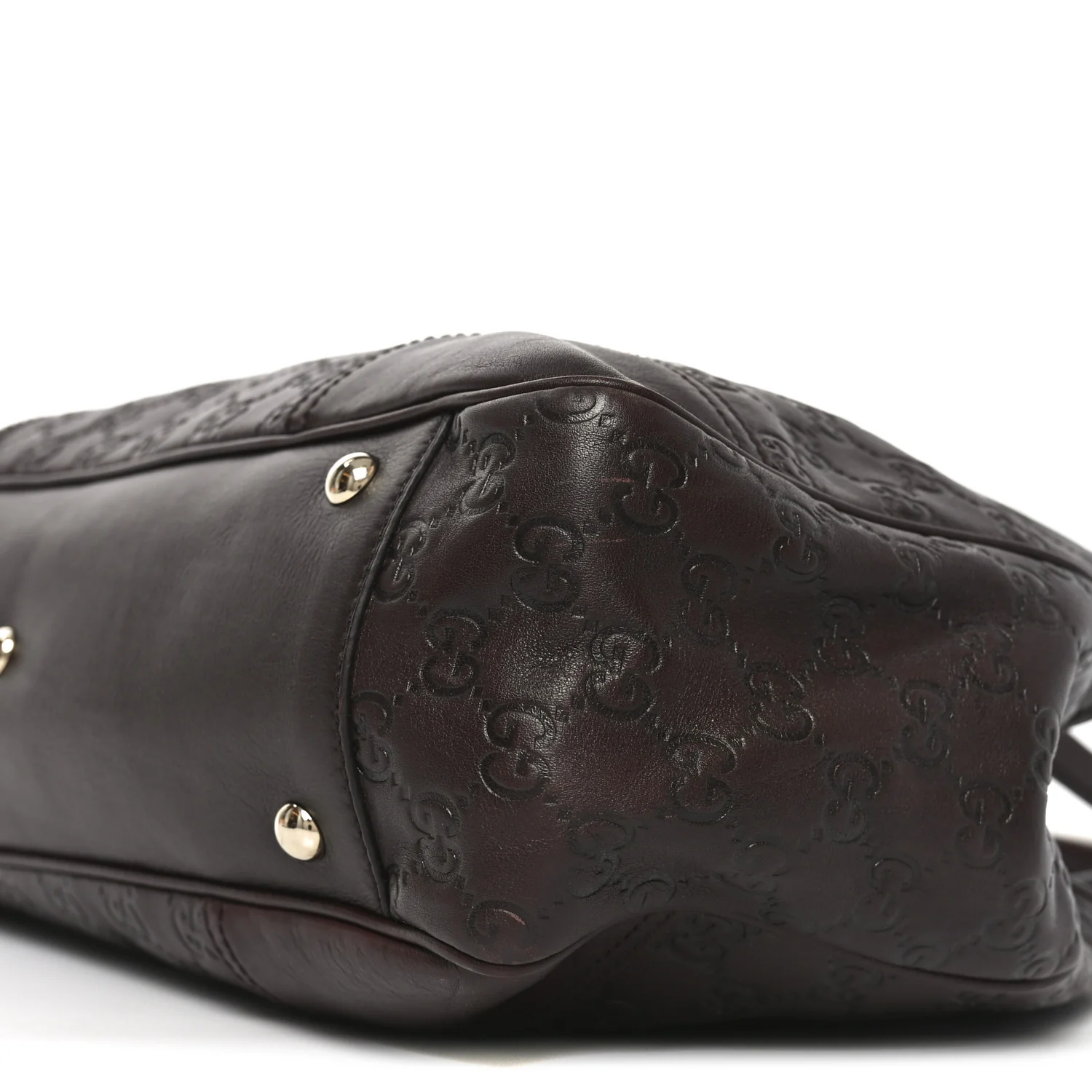 Guccissima Medium Princy Tote Dark Brown