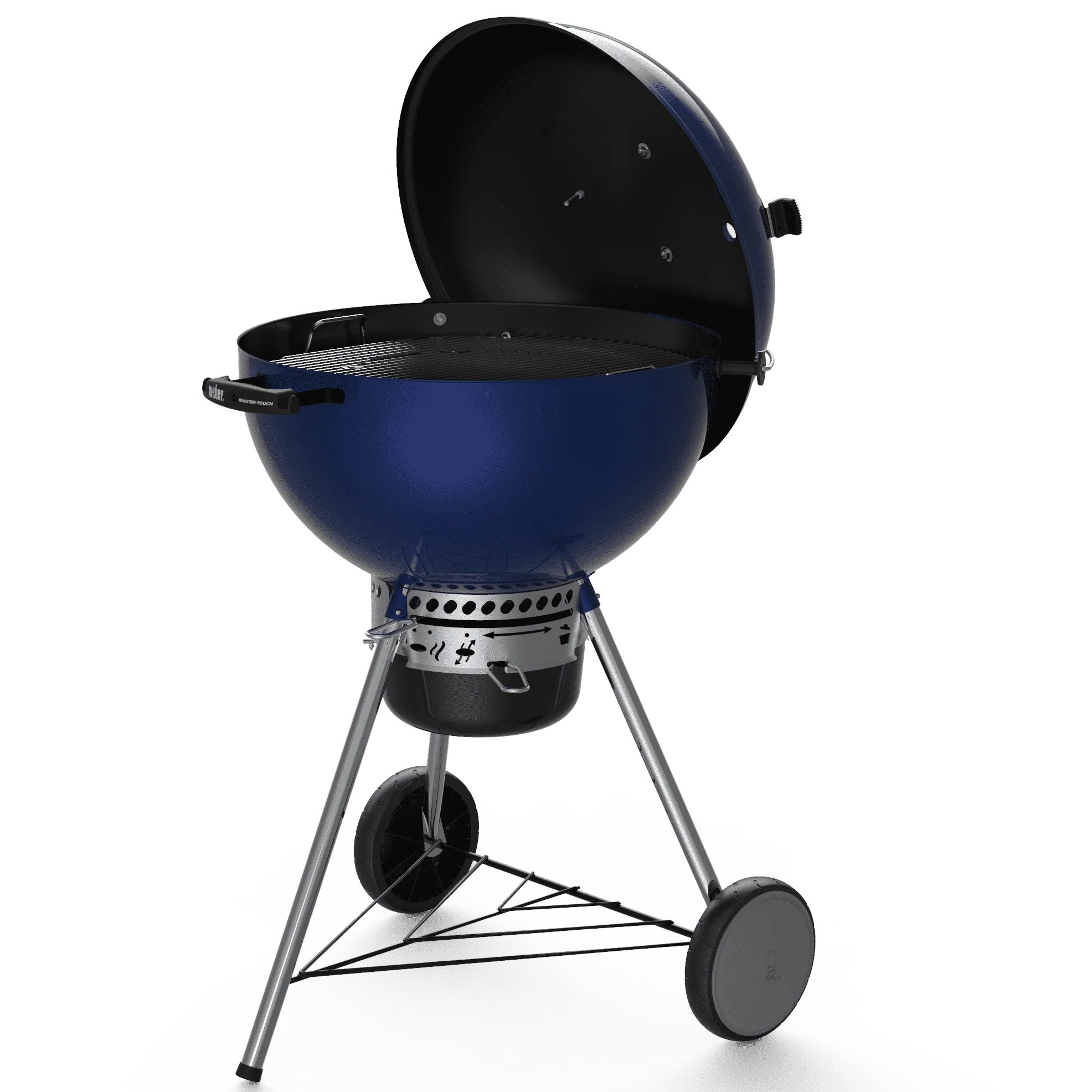 Weber Master Touch 22" Charcoal Grill, Deep Ocean Blue(Black) Image 6