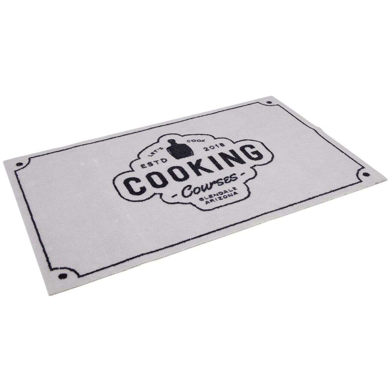 Tapis de cuisine antidérapant absorbant inscription Cooking 80x50cm