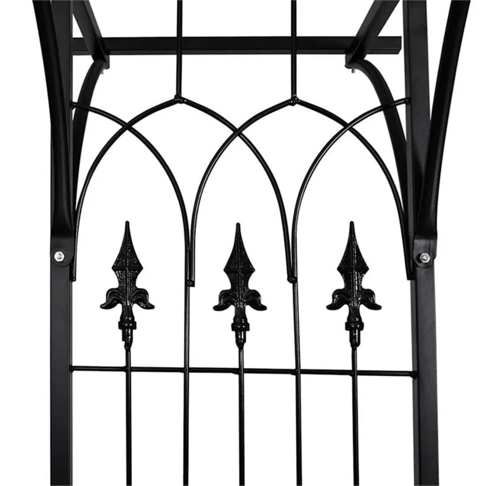 Pemberly Row 78.7 X 20.5 X 80.3 Durable Iron Garden Arch in Black