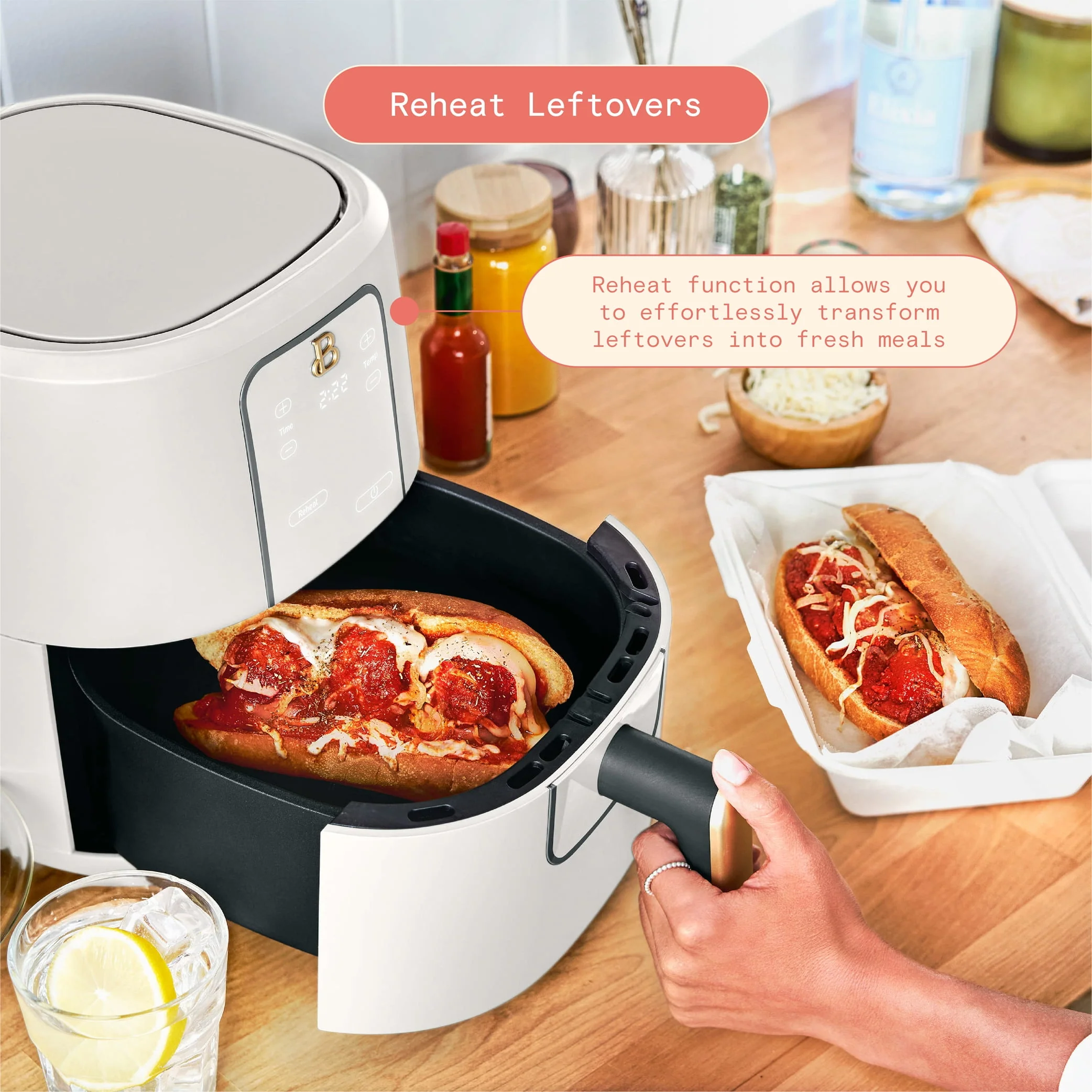 3 Qt Air Fryer with TurboCrisp Technology, White Icing by - Image 5