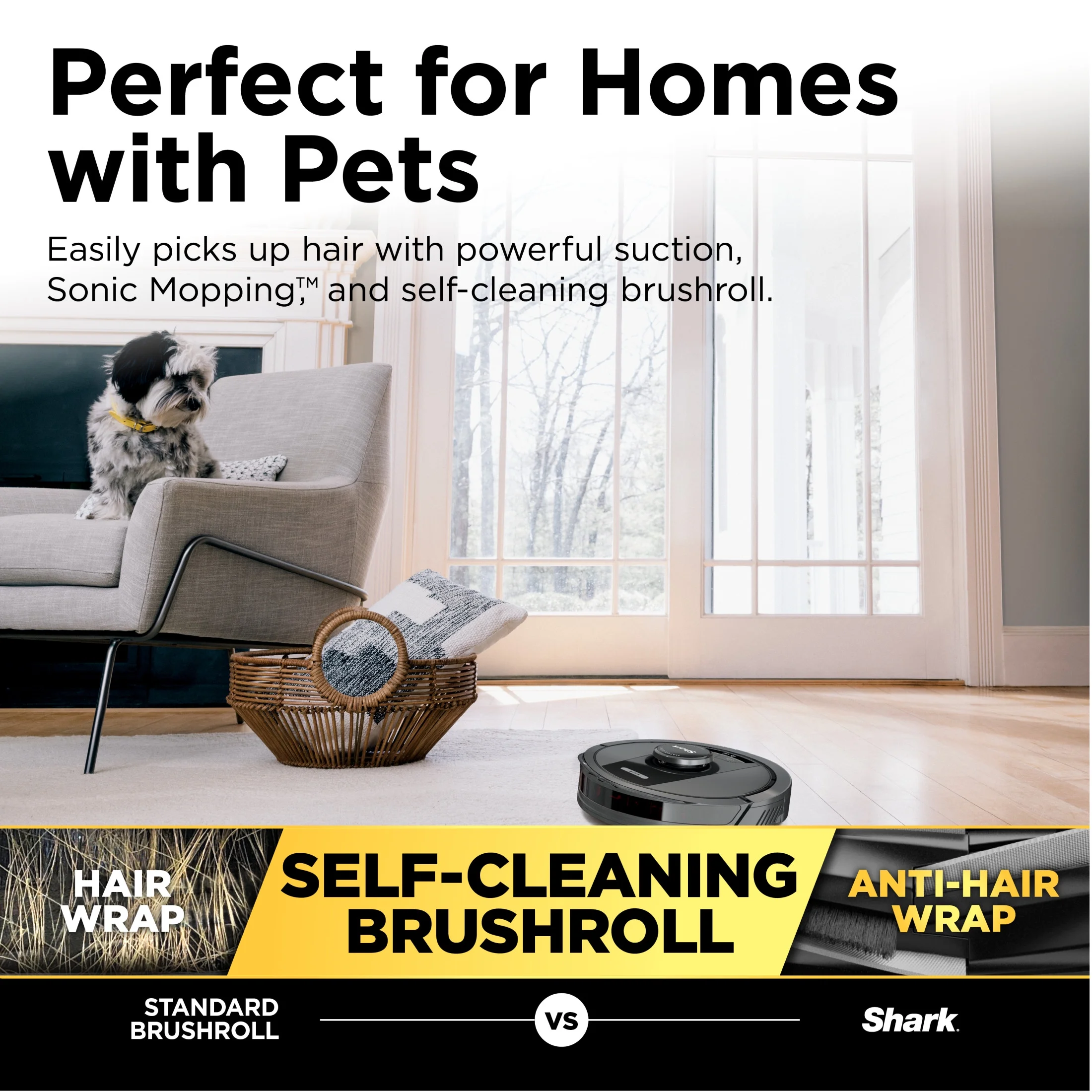 Matrix Robot Vacuum Mop, Auto Empty, Carpets and Hard Floors, 30-Day Capacity Base, Precision Home Mapping, Pet-Friendly, Wi-Fi, RV2400WS - Image 6