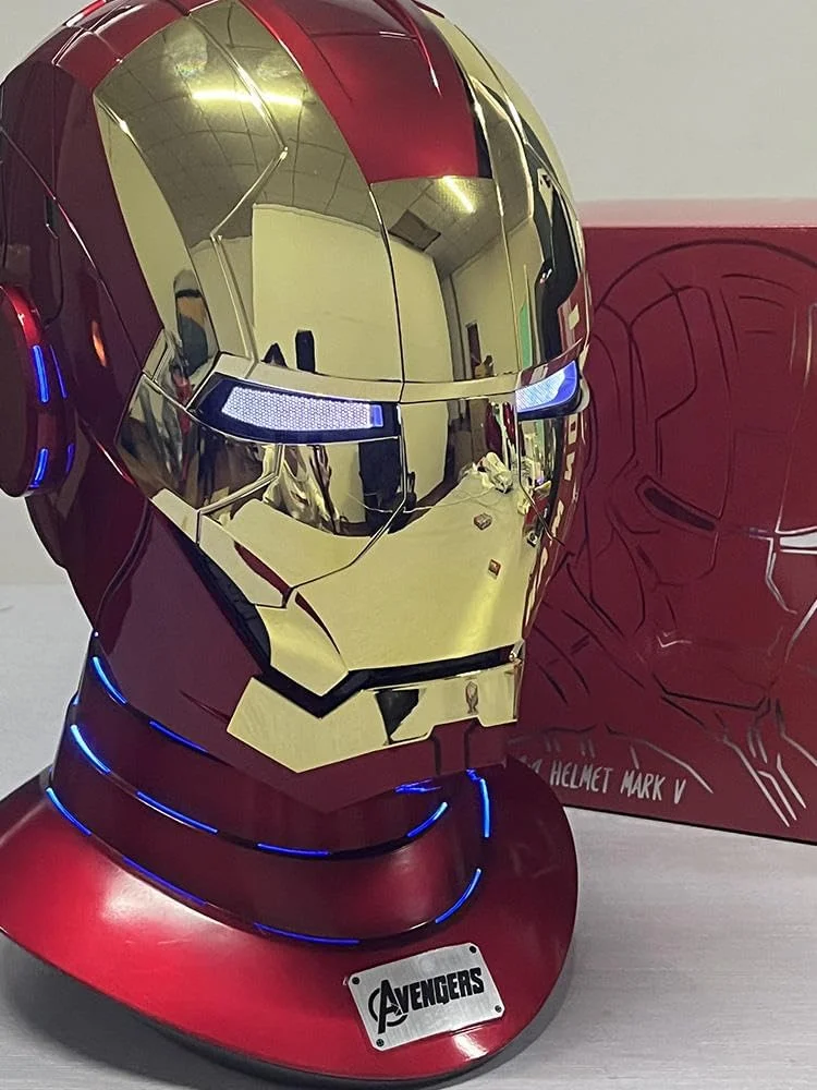 ZUITEH Iron - Heroman Helmet, New Iron - Superhero Mask with Jarvis Voice & Remote&Touch Controlled Open/Close, Collectible Real - Life, Superhero Mask for Halloween Costume Christmas Birthday Cosplay Party
