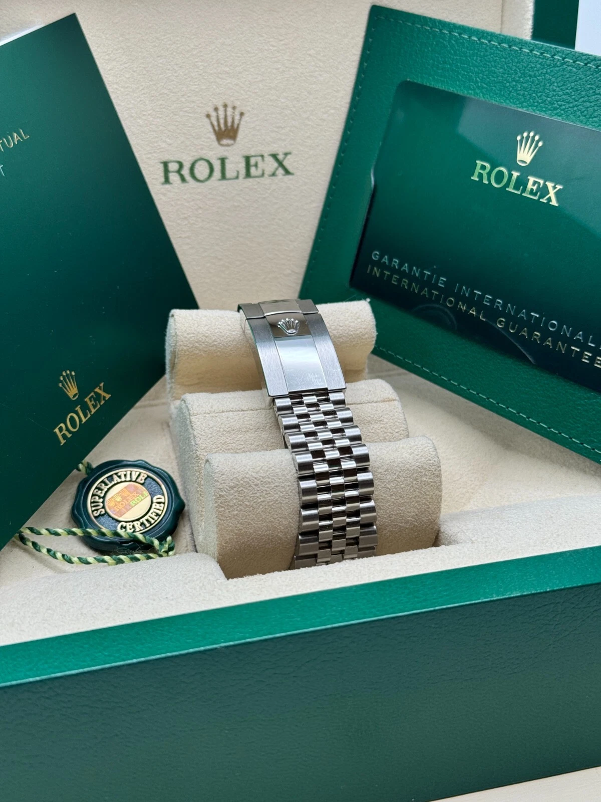 [Super Clone]RLX  Datejust 41mm 126334-0030 Green Fluted Motif Dial Jubilee Bracelet