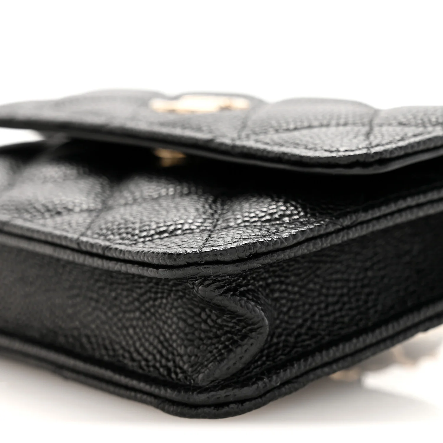 Caviar Quilted Belt Bag Black