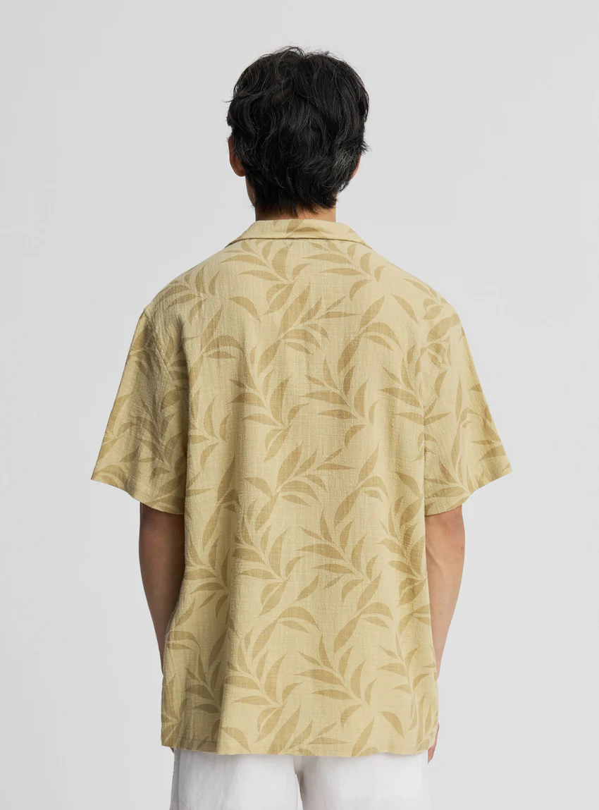 Terranova Camicia bowling con stampa palme