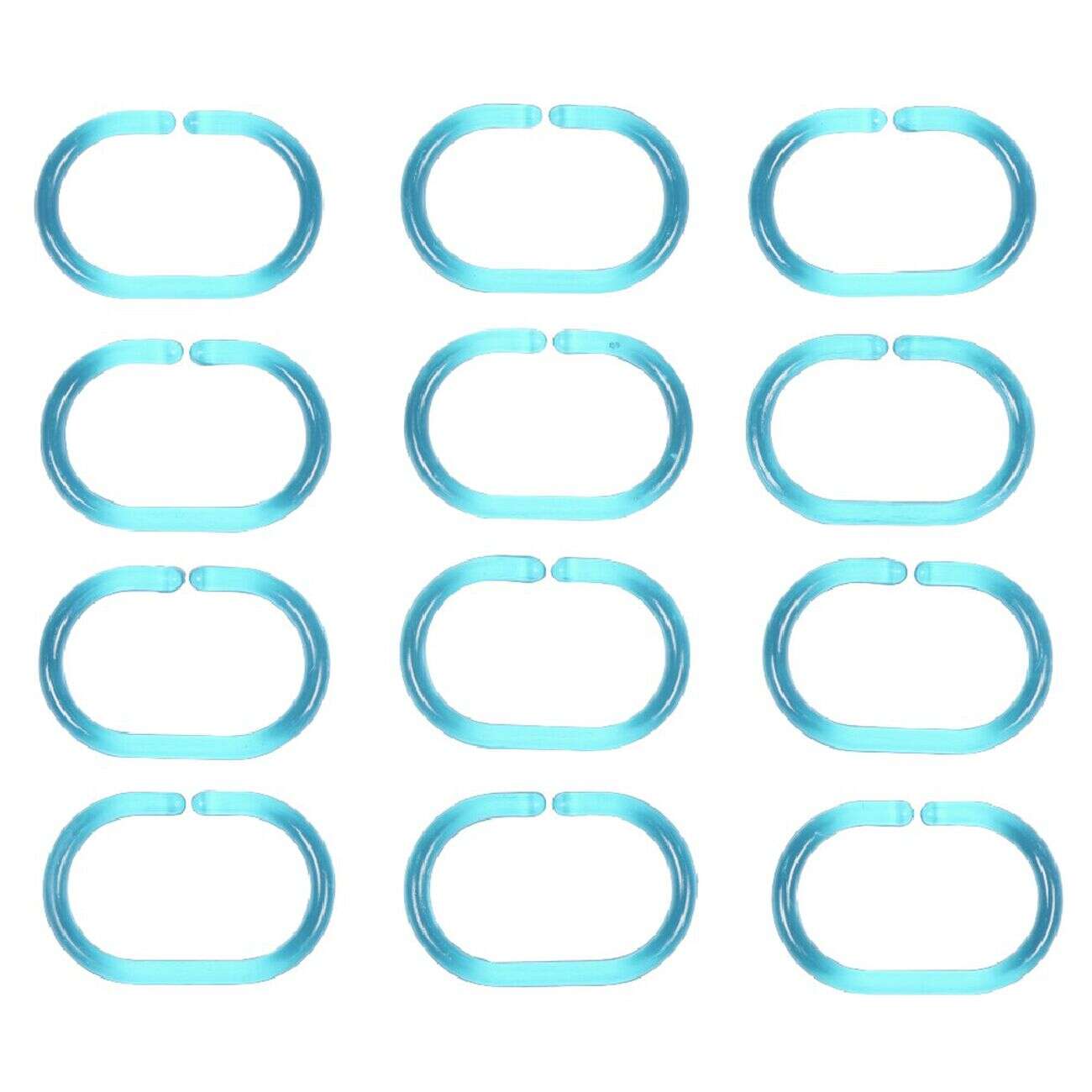 Anneau de douche transparent x12