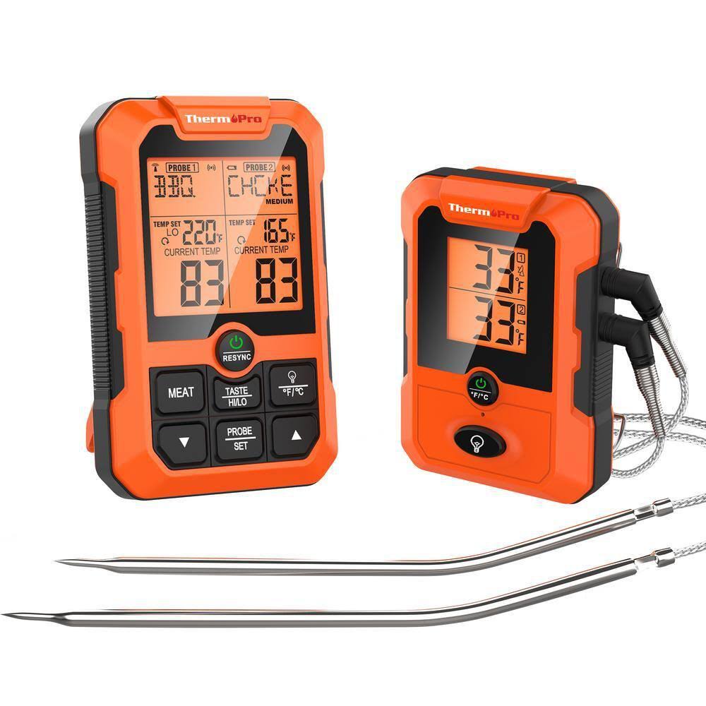 ThermoPro TP810W Wireless Meat Thermometer of 500ft Dual Probe Meat Thermometer for Smoker Oven, Grill Thermometer with Dual Probes