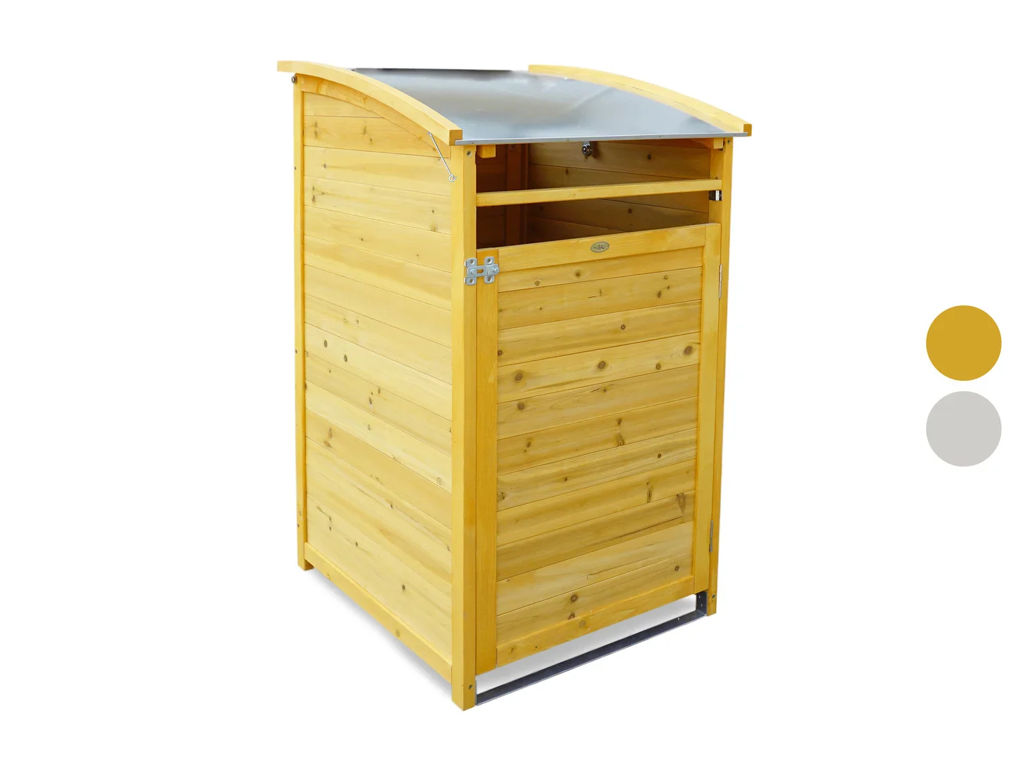 HABAU Cache-poubelle en bois, 120 L