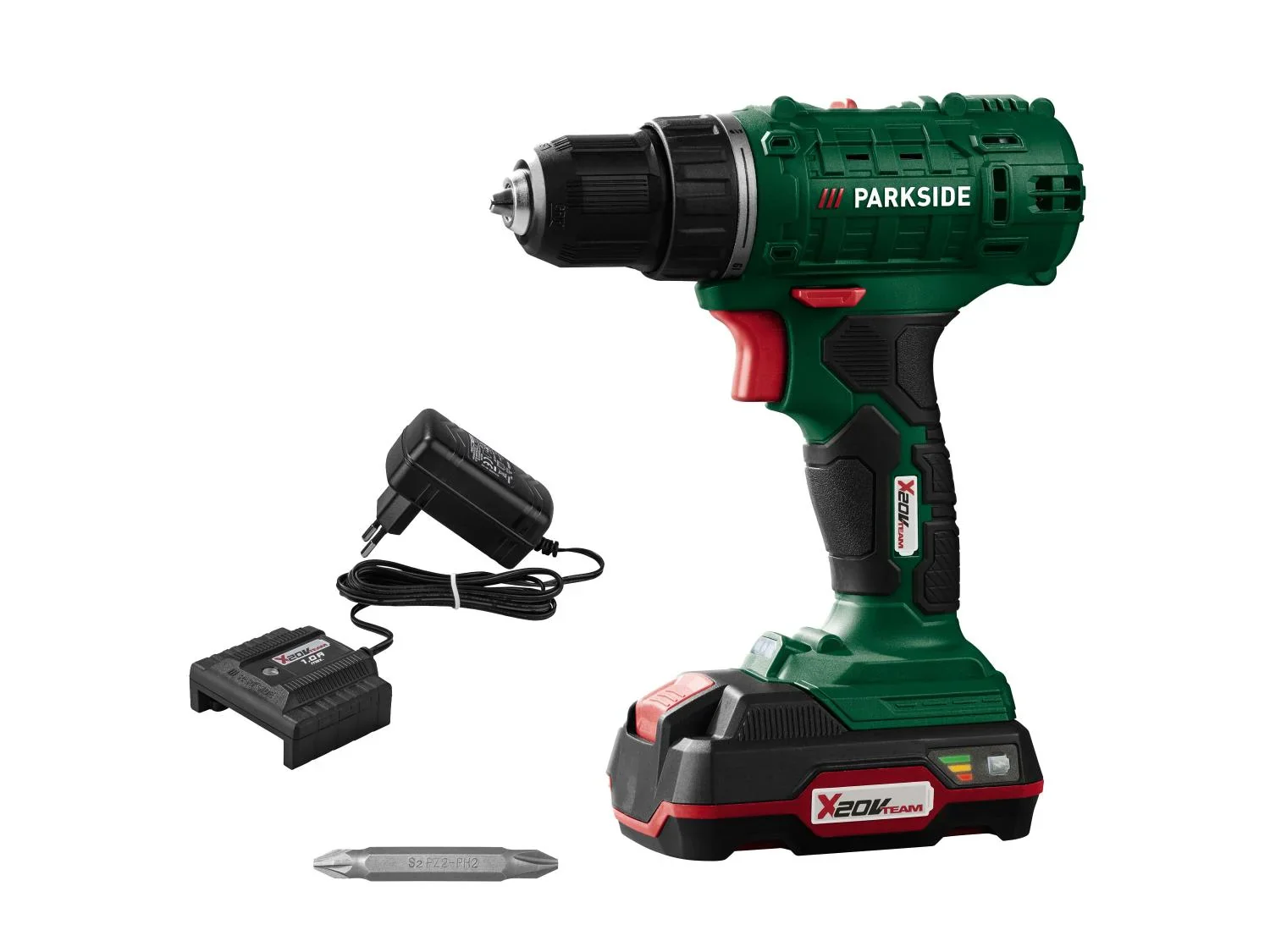 PARKSIDE Perceuse-visseuse sans fil PBSA 20-Li A1, 20 V