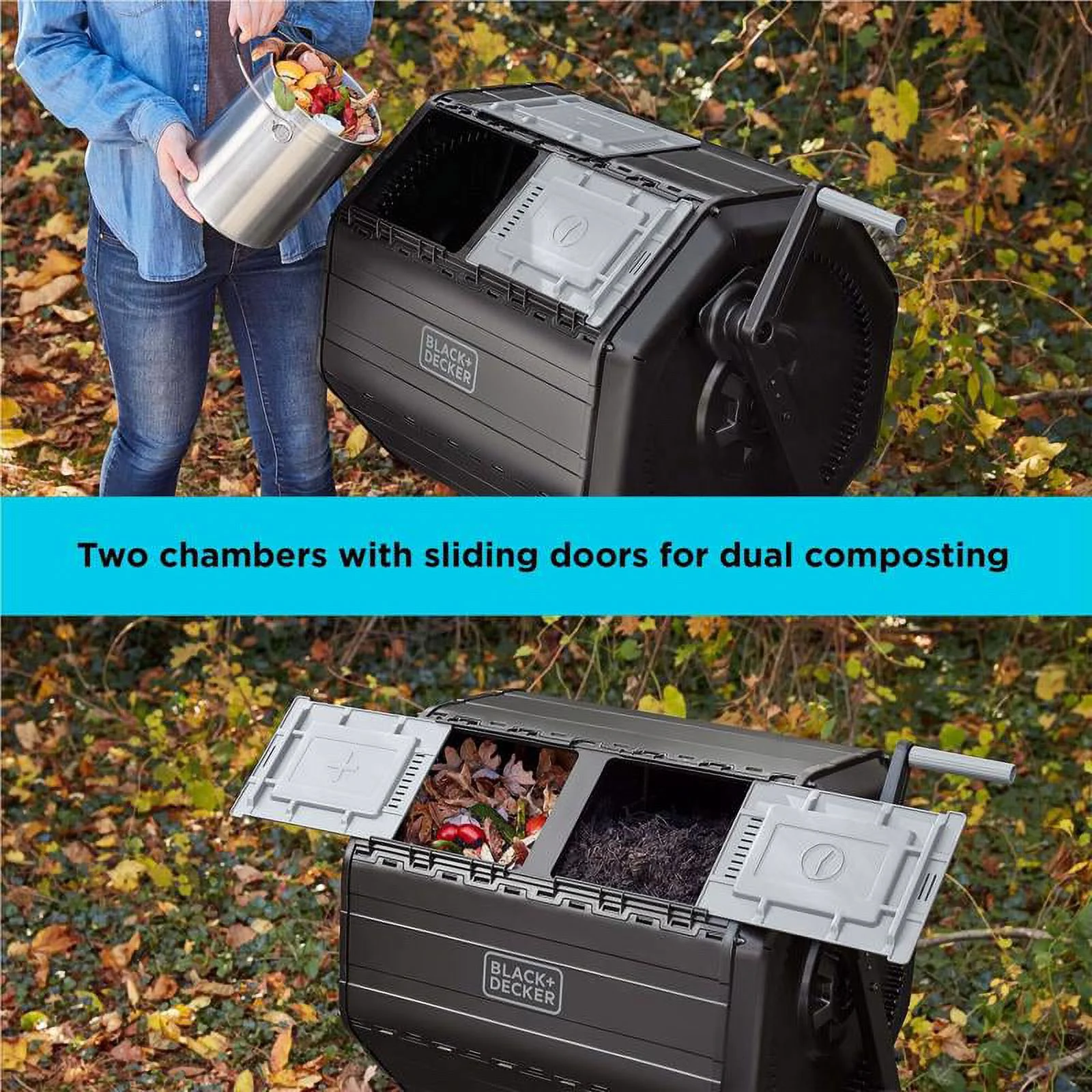 Tumbling Outdoor Composter (BDSTGA9701) - Image 8