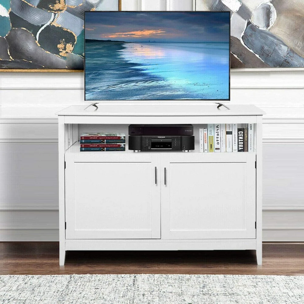 Ktaxon Kitchen Storage Sideboard Dining Buffet Server Cabinet Cupboard, Free Standing Storage Chest Cabinets and Shelf,White Image 6