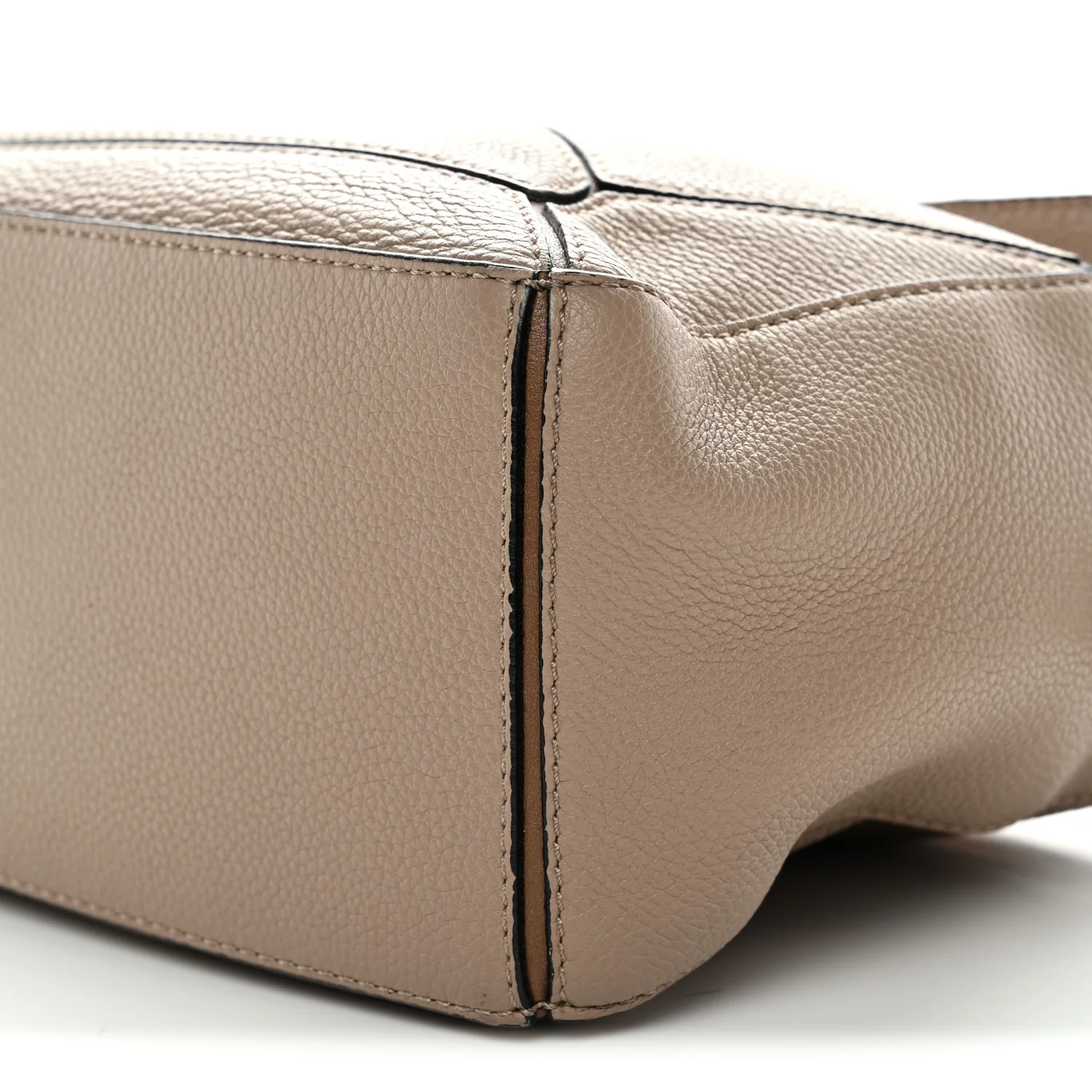 Grained Calfskin Small Puzzle Bag Sand Mink