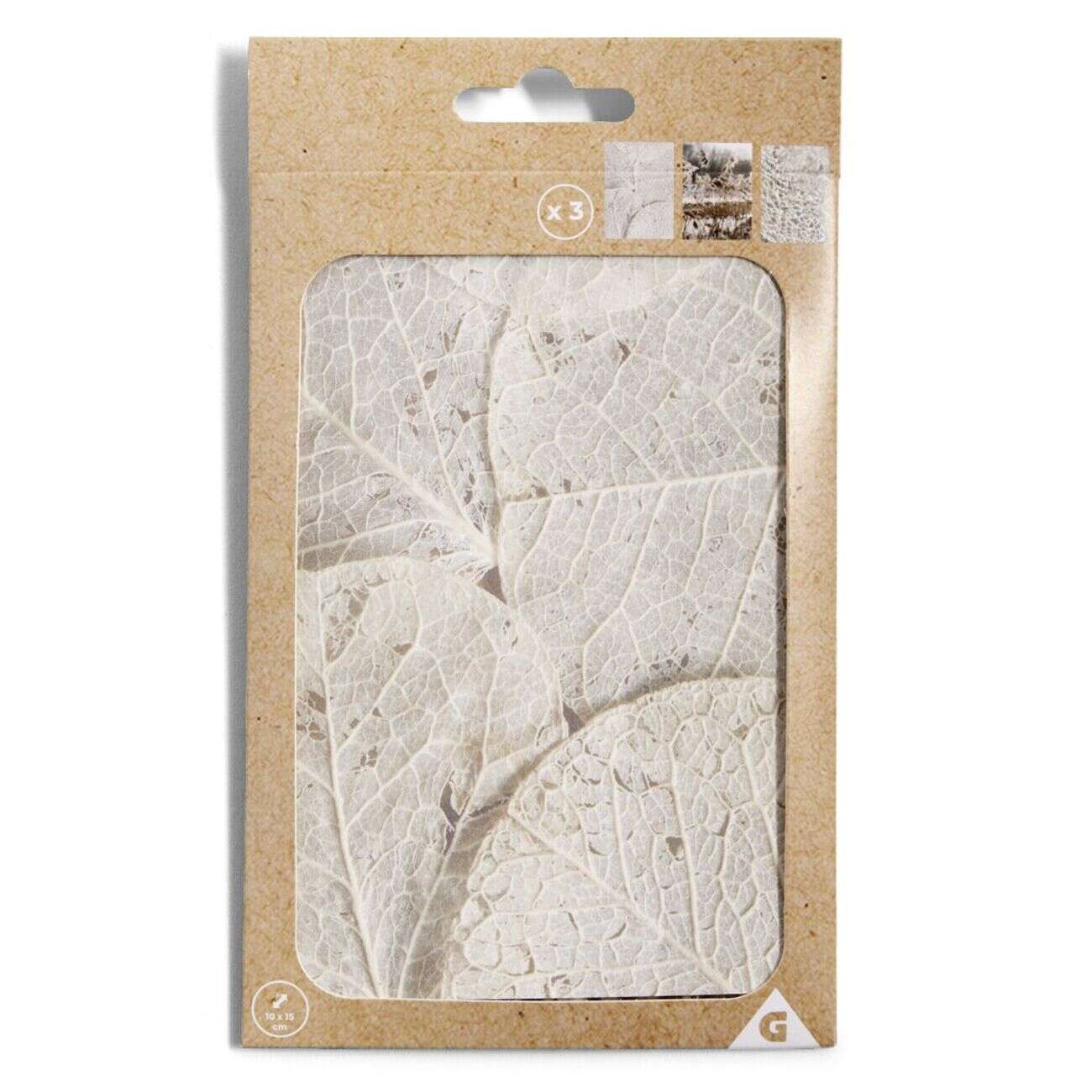 Lot de 3 affiches papier gris 10x15cm