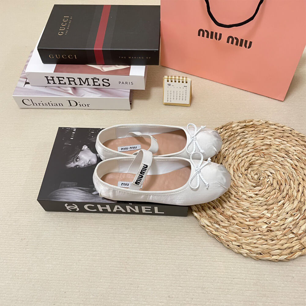 MiuMiu Satin ballerinas