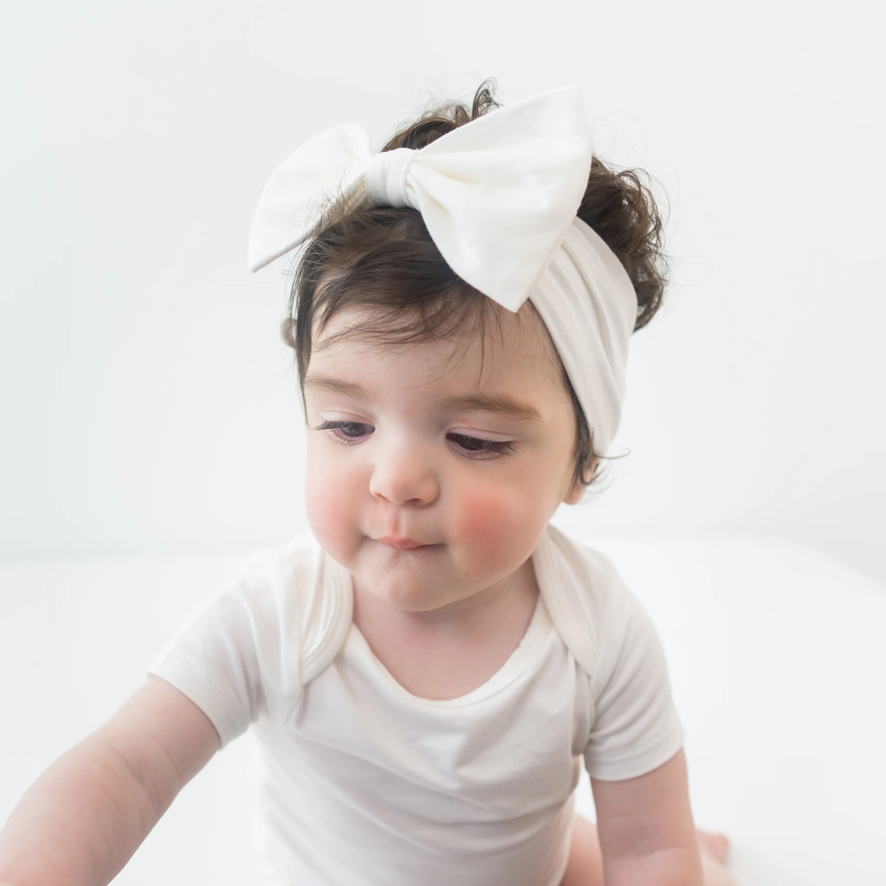 Bow Headband in Cloud
