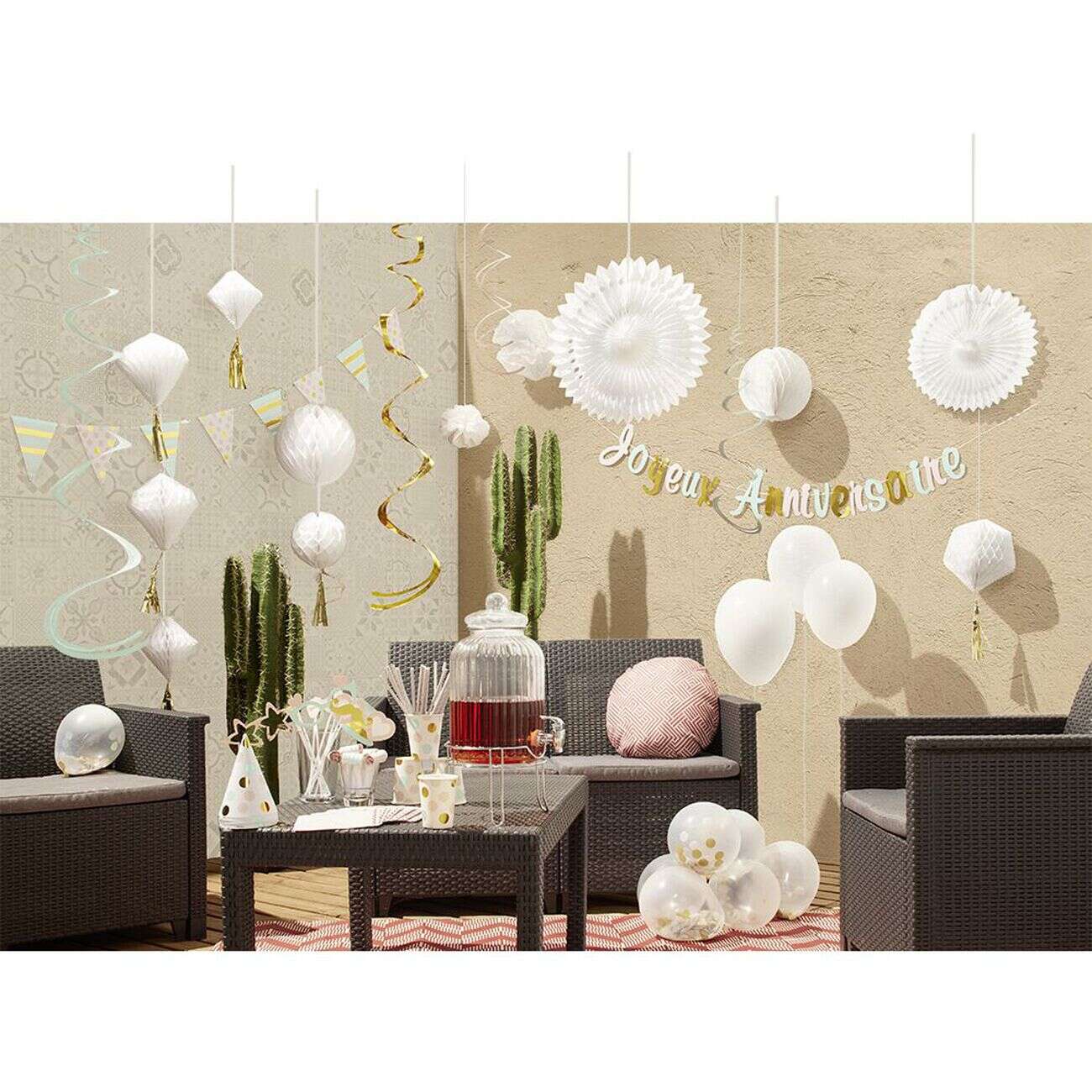 Ballon PARTY en aluminium rose