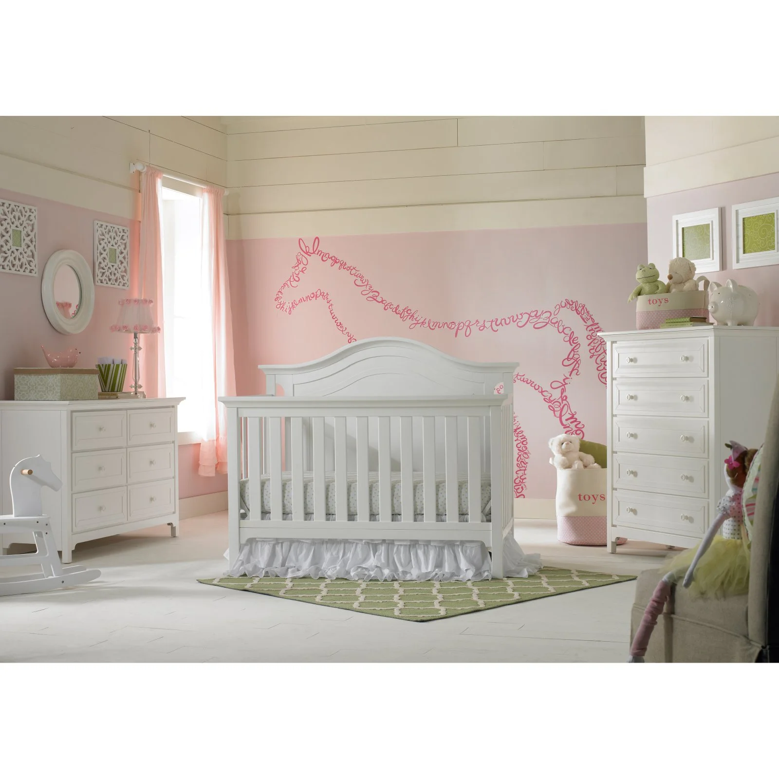 Catania 4-in-1 Convertible Crib(Snow White) - Image 8