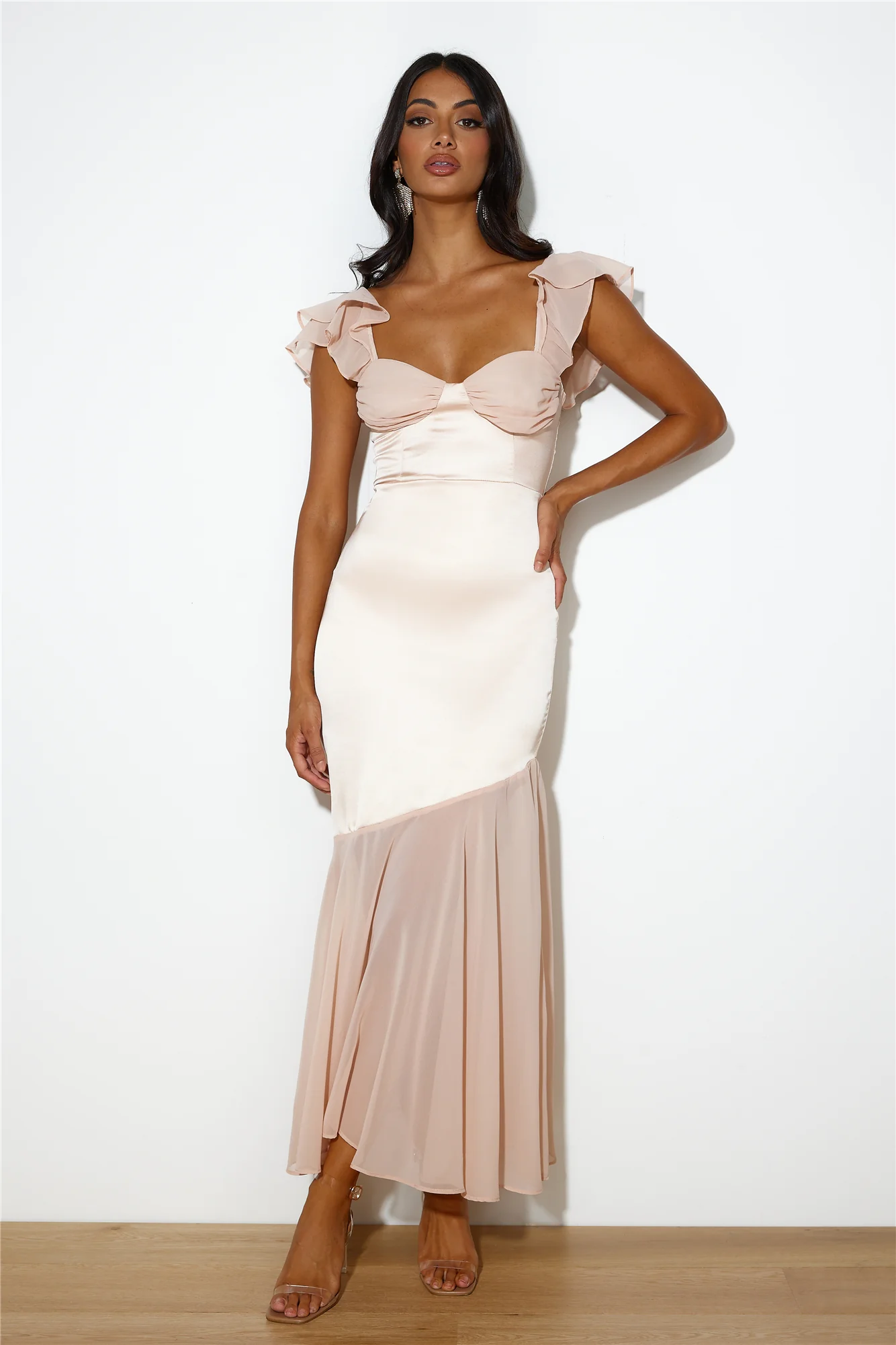 Dreamy 'Fit Maxi Dress Peach