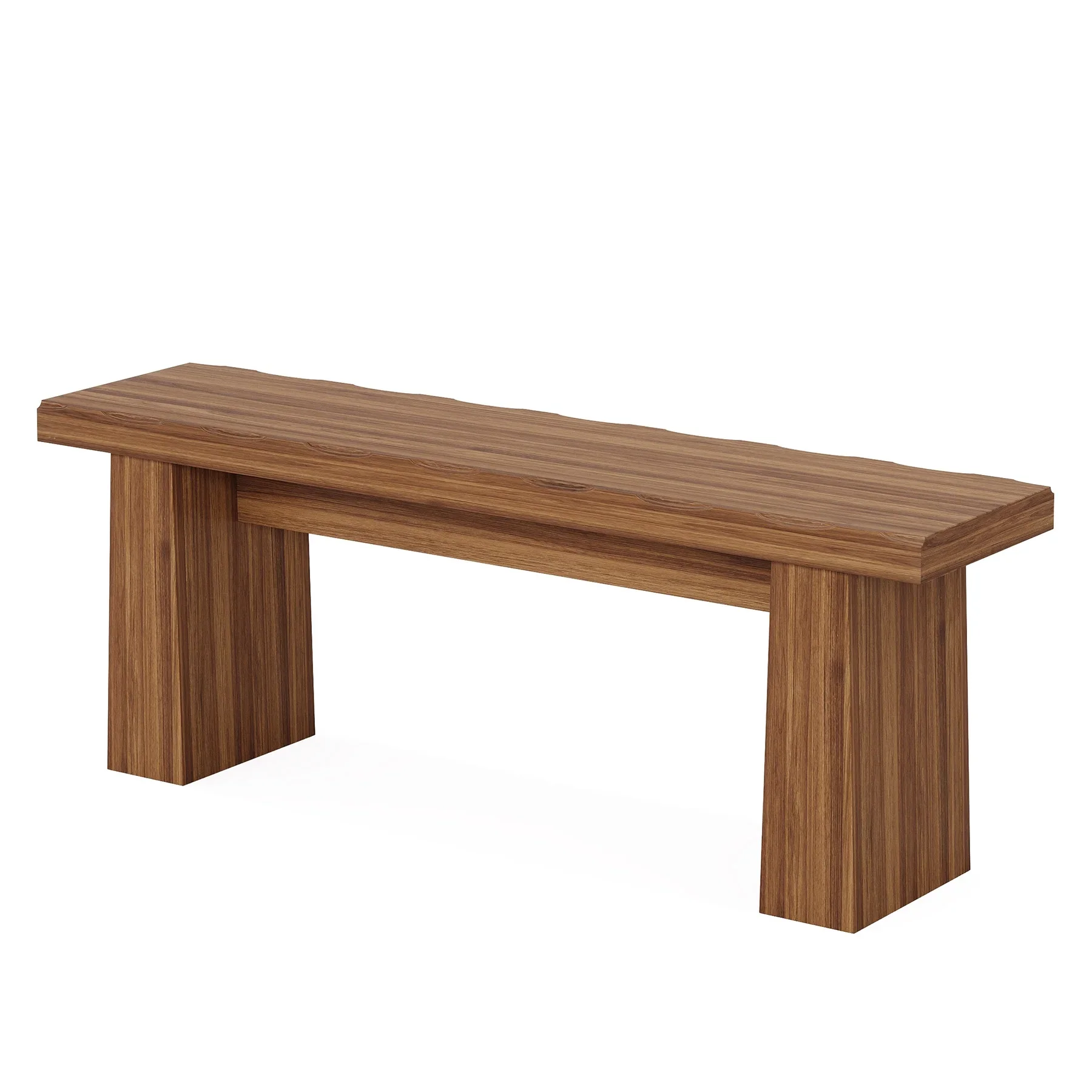 Fnova 48 Wooden Two - Person Backless Entryway Bench with Under - Bench Storage for Outdoor Garden, Living Room, Bedroom, Dining Room, Hallway