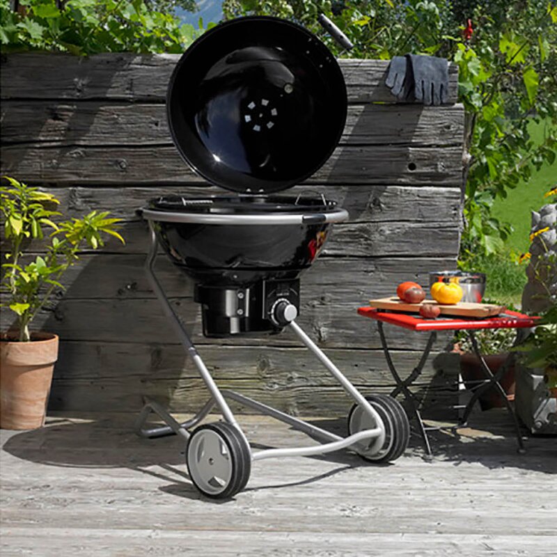 Air kullgrill F50 emaljert stål/svart