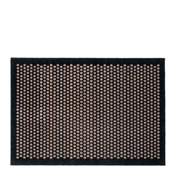 Dot gulvmatte 130x90 cm svart/sand