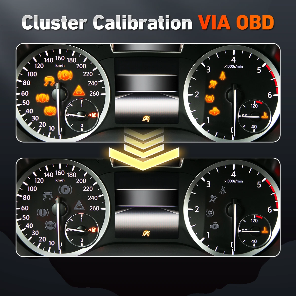 MT401 Automotive Odometer Adjustment Tool Cluster Correction Tool Car Diagnostic Tool OBD2 Scanner Mileage Calibration OBDII Code Reader - Image 4