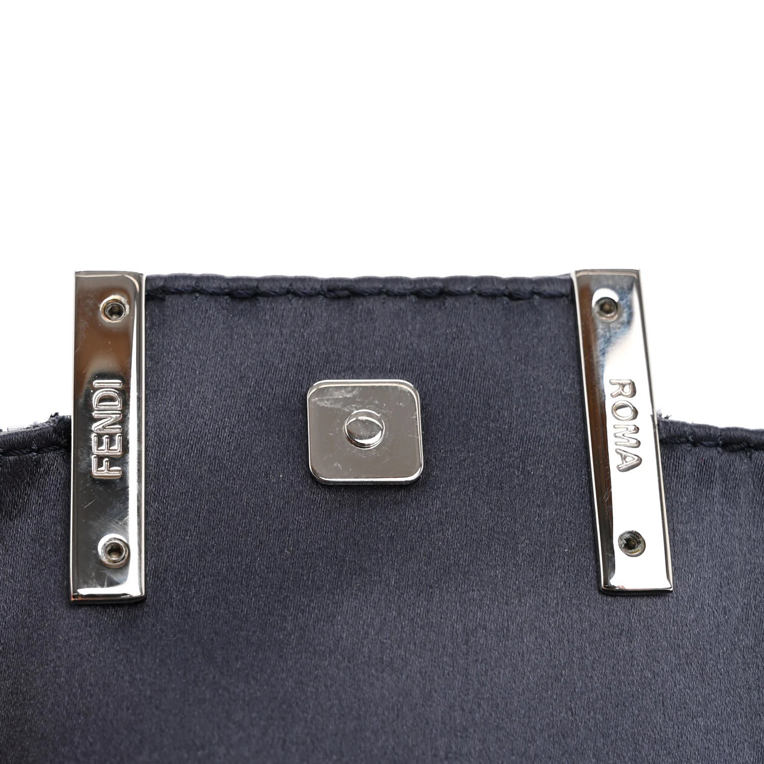 Sequin Paillettes Shiny Nappa Sex and the City Nano Maxi Buckle Baguette Charm Blue