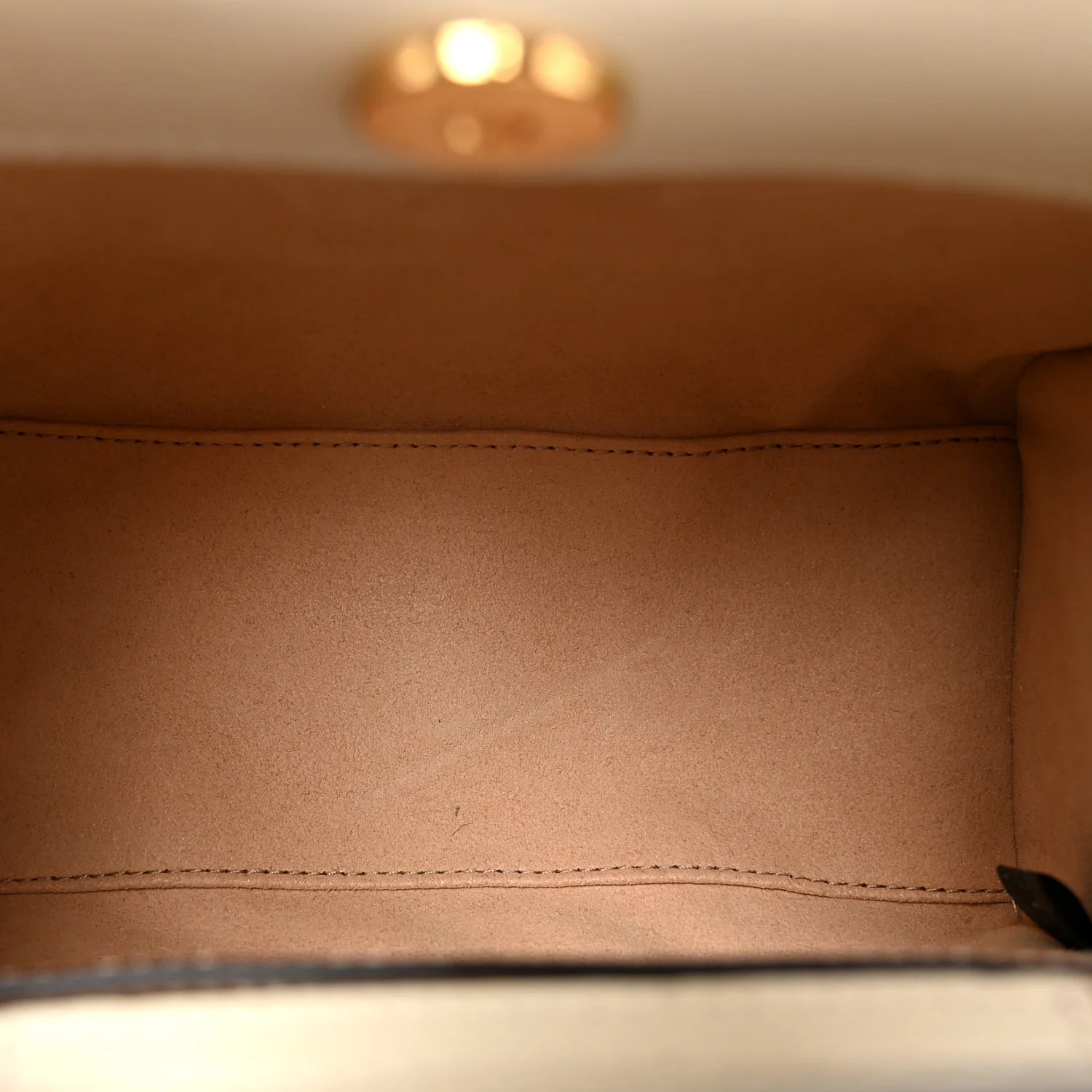 Textured Calfskin Web Mini Diana Tote Bag Mystic White