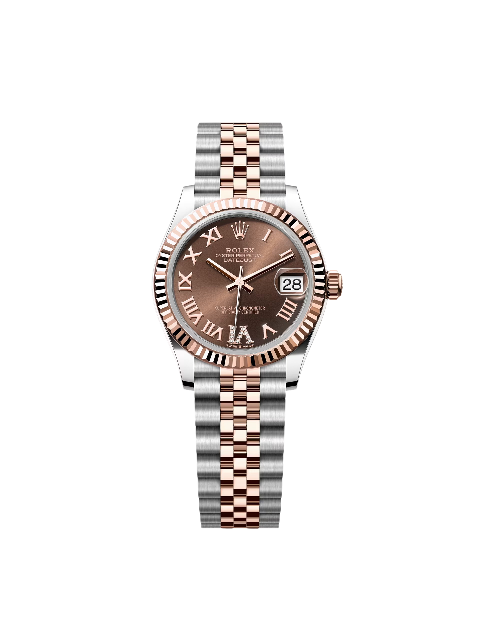 【Super Clone】RLX Datejust m278271-0003/0004 Chocolate 31mm Dial Oyster Bracelet Watch