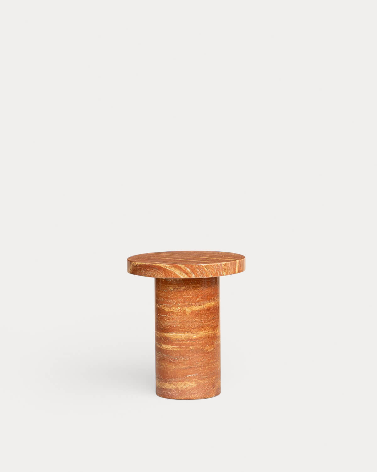 Mathis - Mesa Auxiliar de Exterior Redonda de Hormigón (Ø45 cm) Mathis