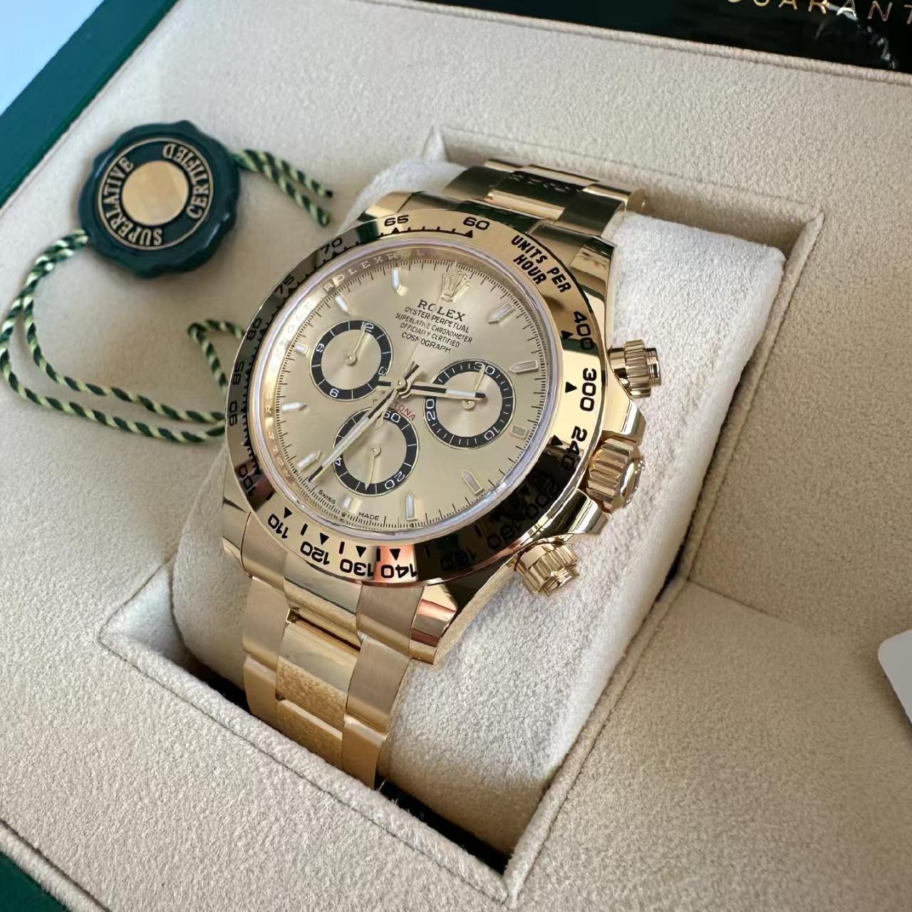 [Super Clone]ROLEX Daytona Yellow Gold/Champagne/Oyster  m126508-0005