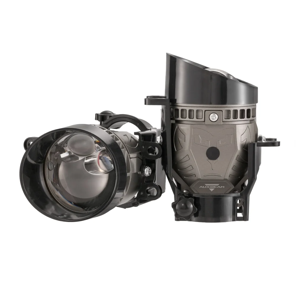 3 Inch Laser Wider Light Triple Direct Bi-LED Projector Lens Fog Light C6 Series 110W 3-Color Switchback For Toyota/Honda/Nissan