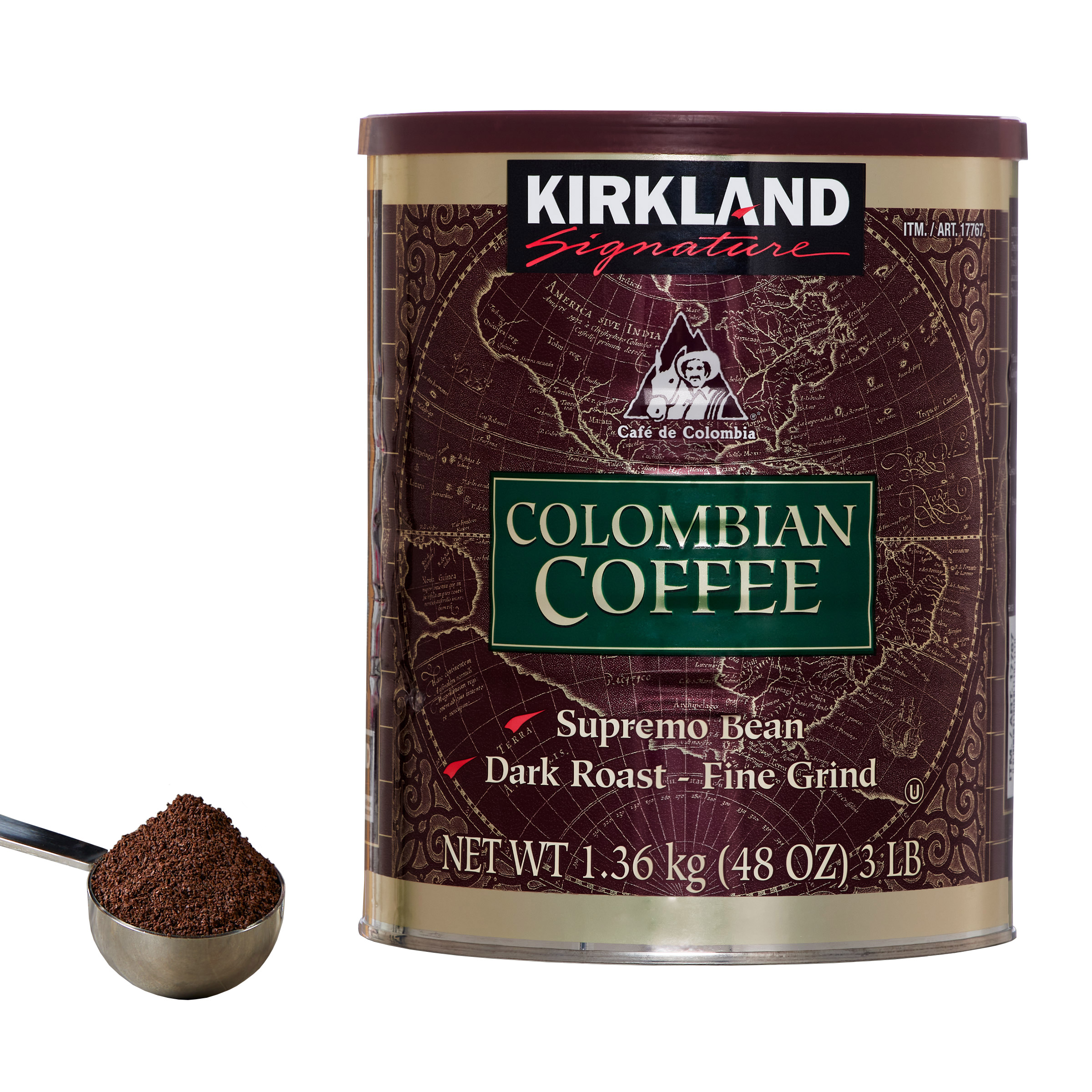 Kirkland Signature Colombian Coffee, Dark Roast, 3 lb