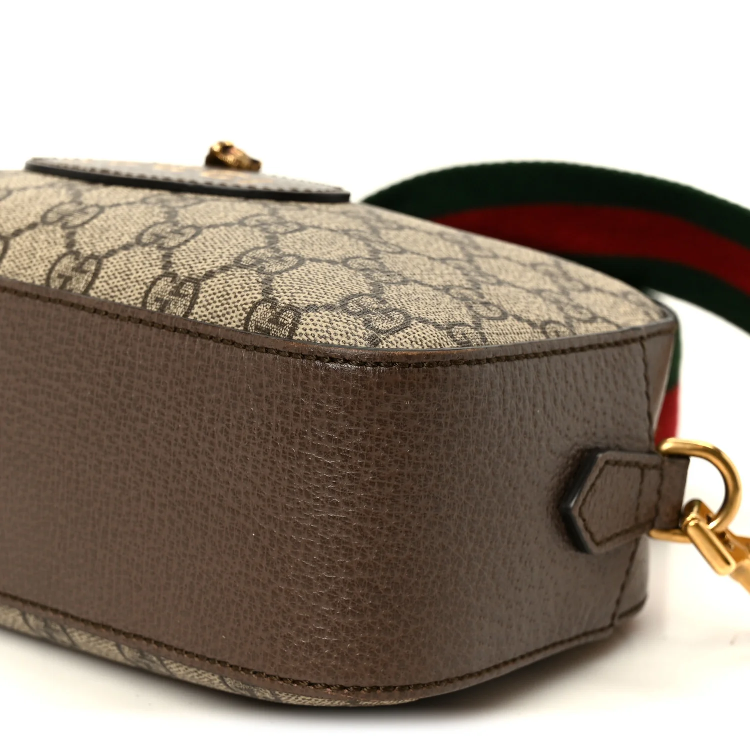 GG Supreme Monogram Web Neo Vintage Shoulder Bag Beige New Acero Crop