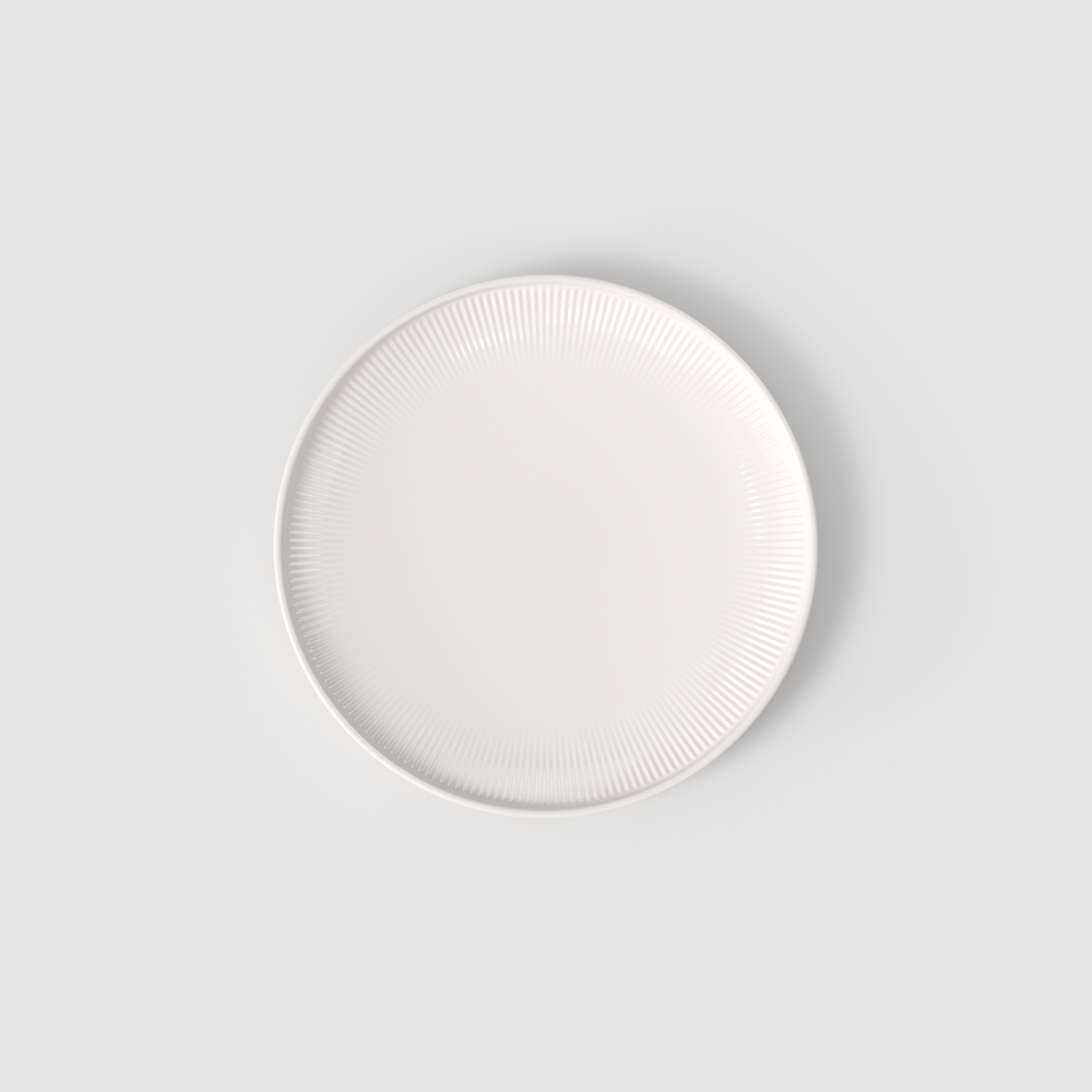 Afina Salad/ Dessert Plate - White, 8.7'', Premium Porcelain
