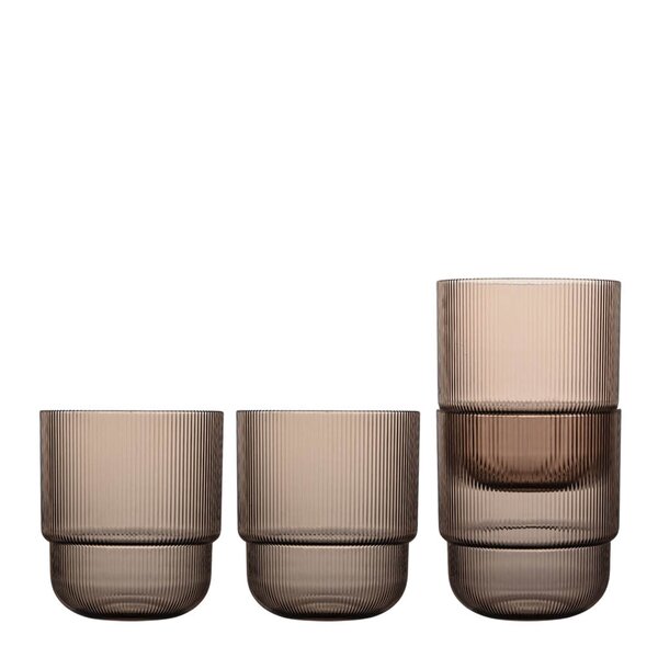 Billi vannglass 40 cl 4 stk brun