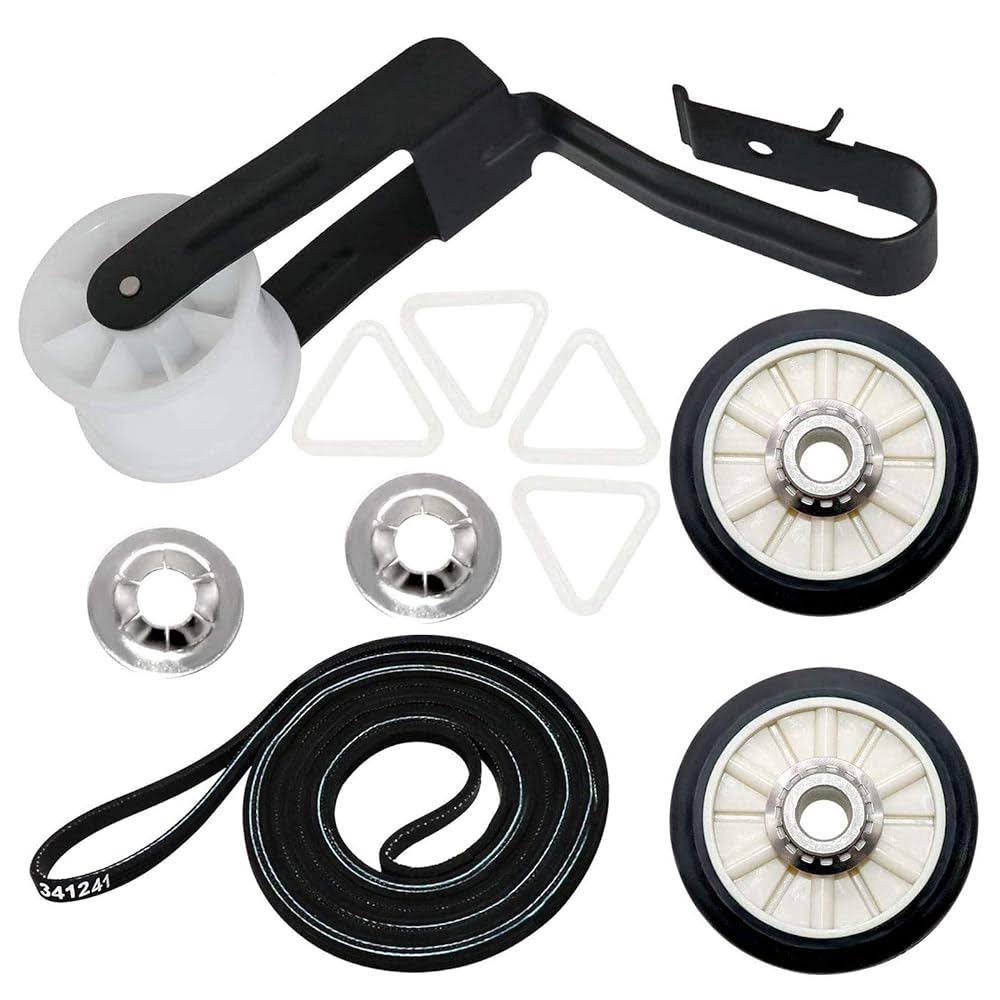 4392065 Dryer Maintenance Repair Kit by Beaquicy - Replacement for Whirlpool Ken-more Crosley Admiral Amana Dryer - Package Includes Drum Roller Belt