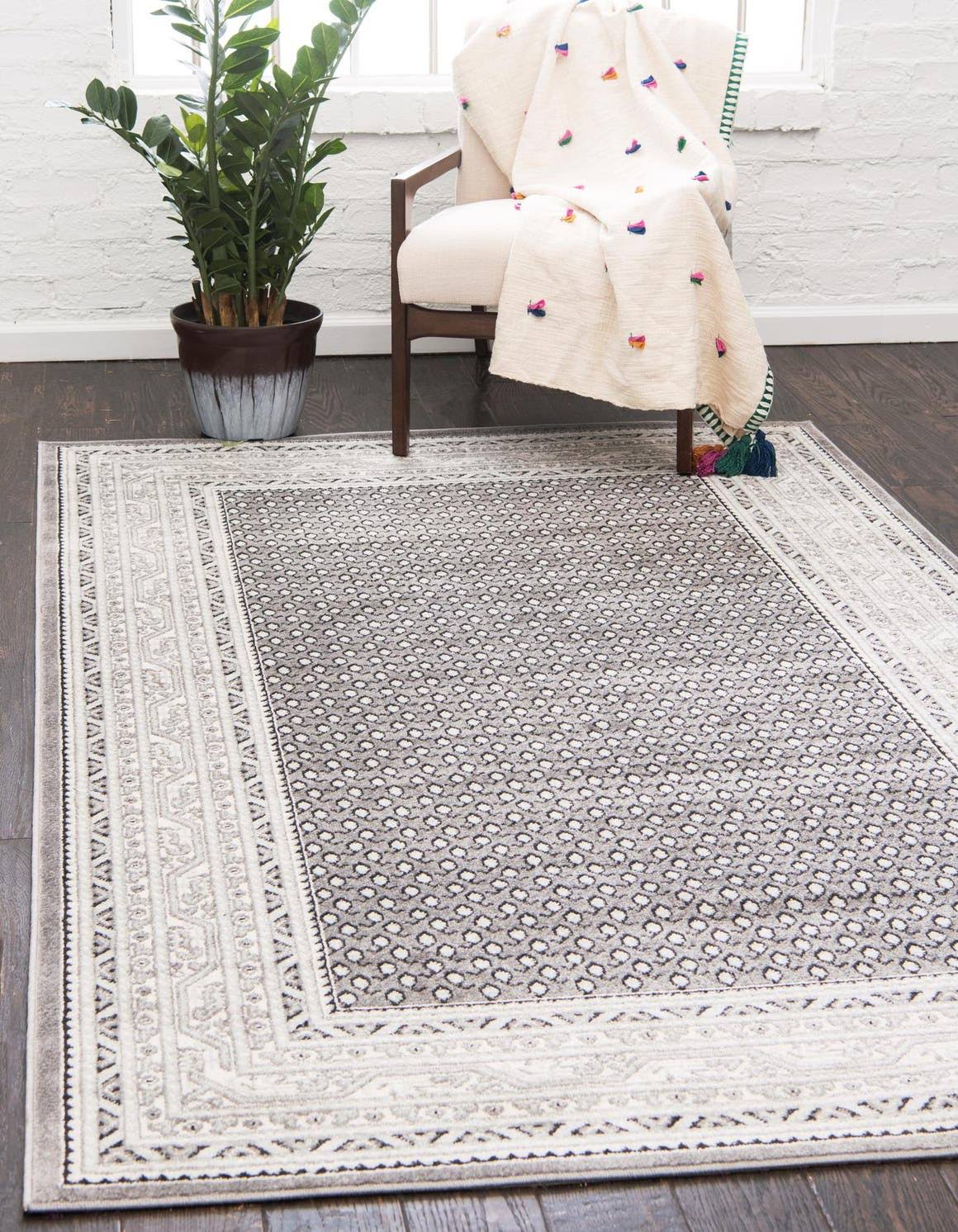 Tribeca 8x11 Gray Southwestern, Geometric, Rustic Area Rug