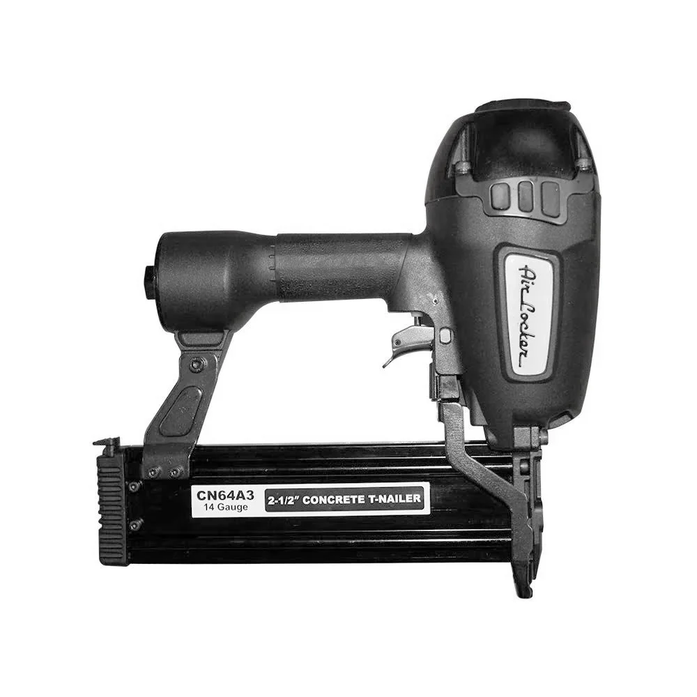 Air Locker CN64A3 5/8 - 2-1/2 Heavy Duty Round head Pneumatic Concrete T Nailer Air Gun