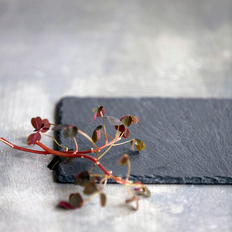 Serveringsbrett 12x20 cm grå