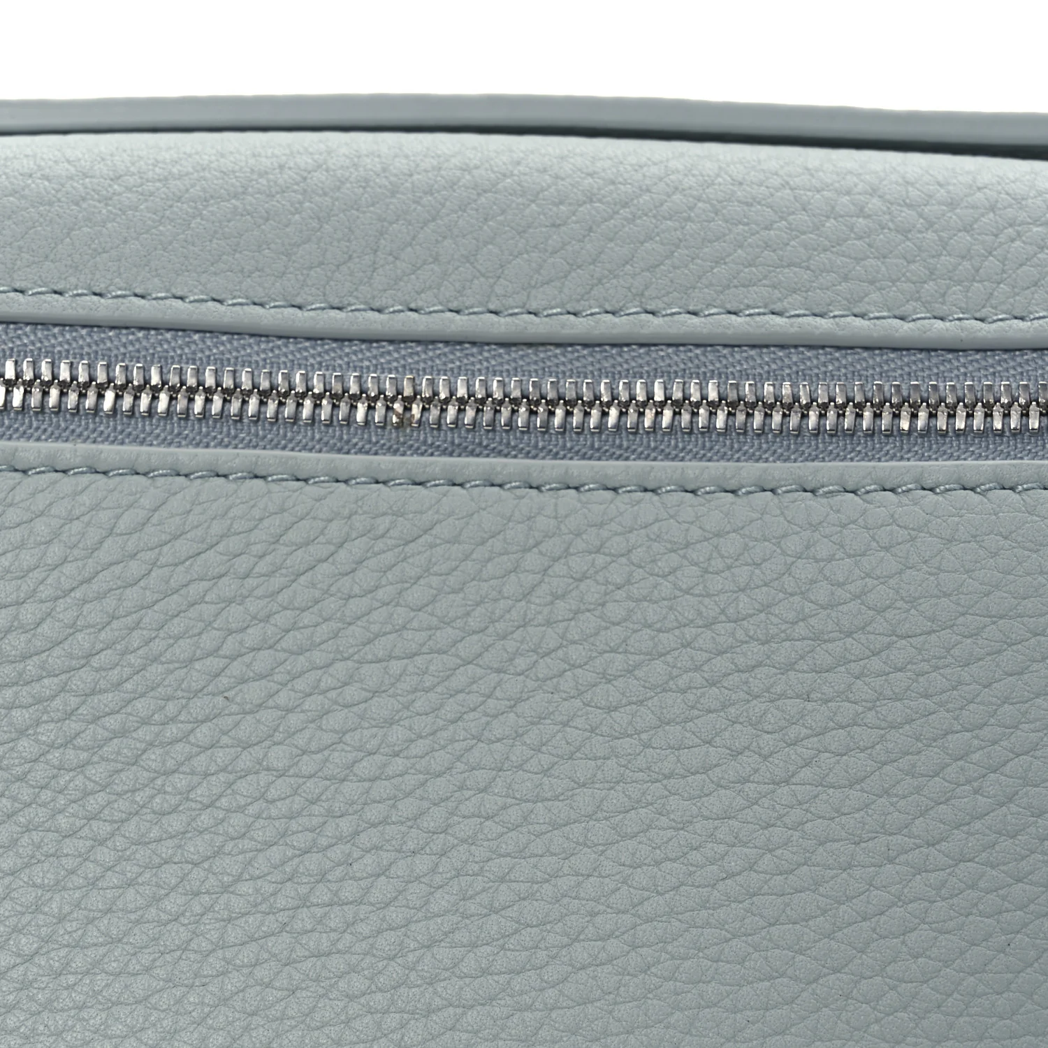 Grained Calfskin Extra Pocket Mini Pouch Minty Breeze