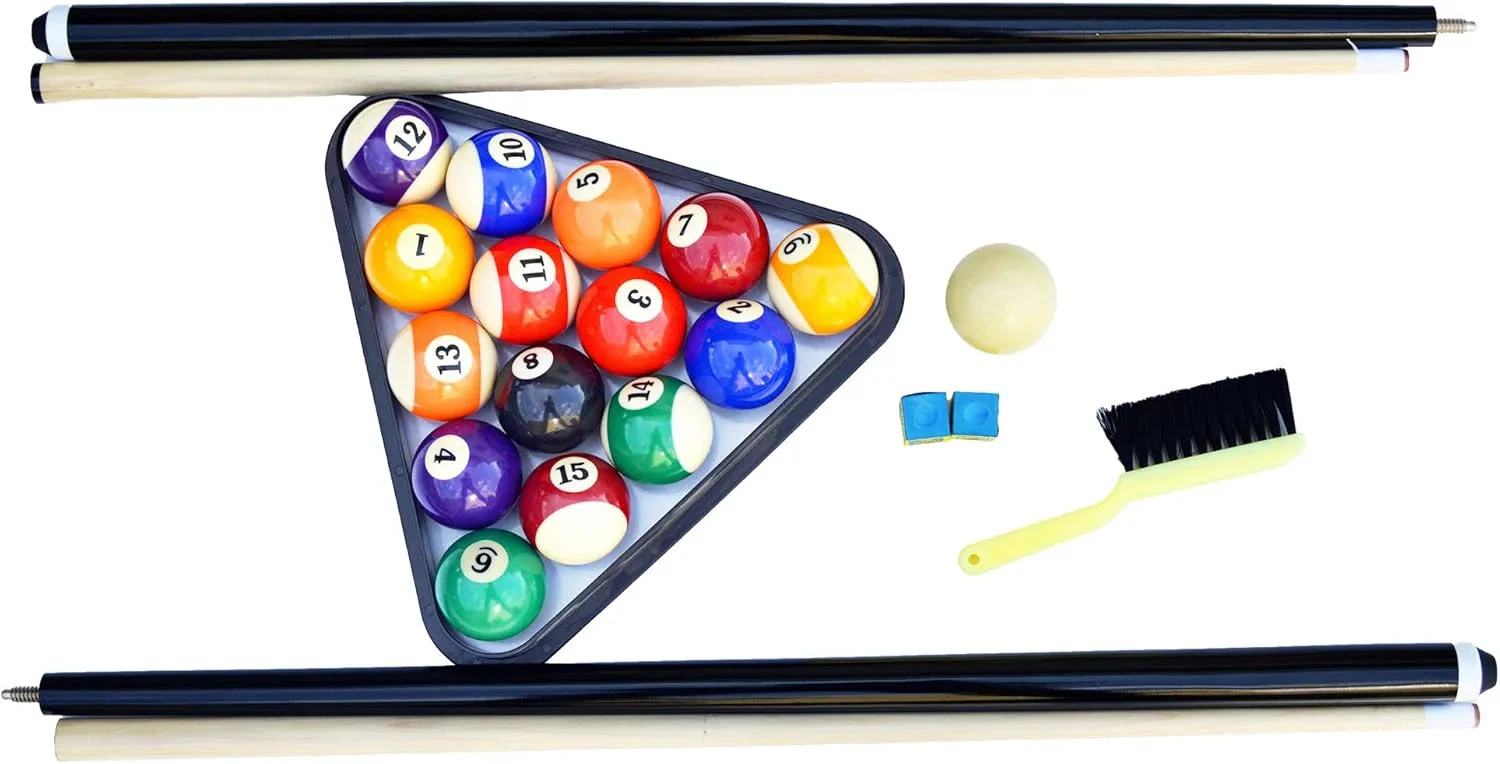 6 ft Portable Pool Table, Adults Folding Billiards Tables for Game Room with Easy Foldable Storage, Includes Full Set of Billiard Balls,…