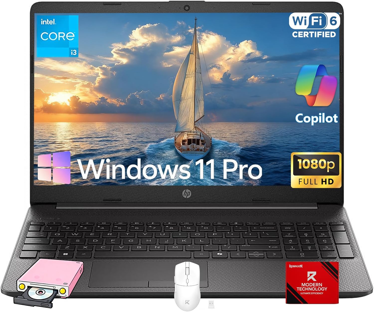 HP 250G-Series Premium Business Laptop - 32GB RAM  1TB SSD  15.6