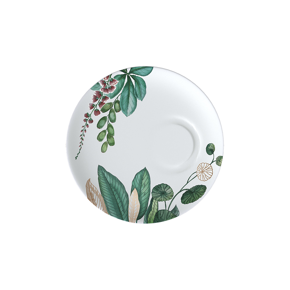 Avarua Espresso cup saucer - Multi-colored, 5.6'', Premium Bone Porcelain