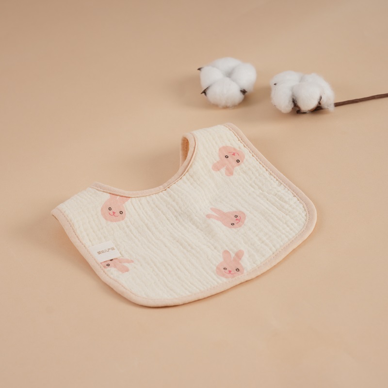 Muslin Gauze Fabric Baby Bib Shower Gift Set High Absorbent Newborn Feeding Essentials Multi Color Flower Pattern Infant Bib