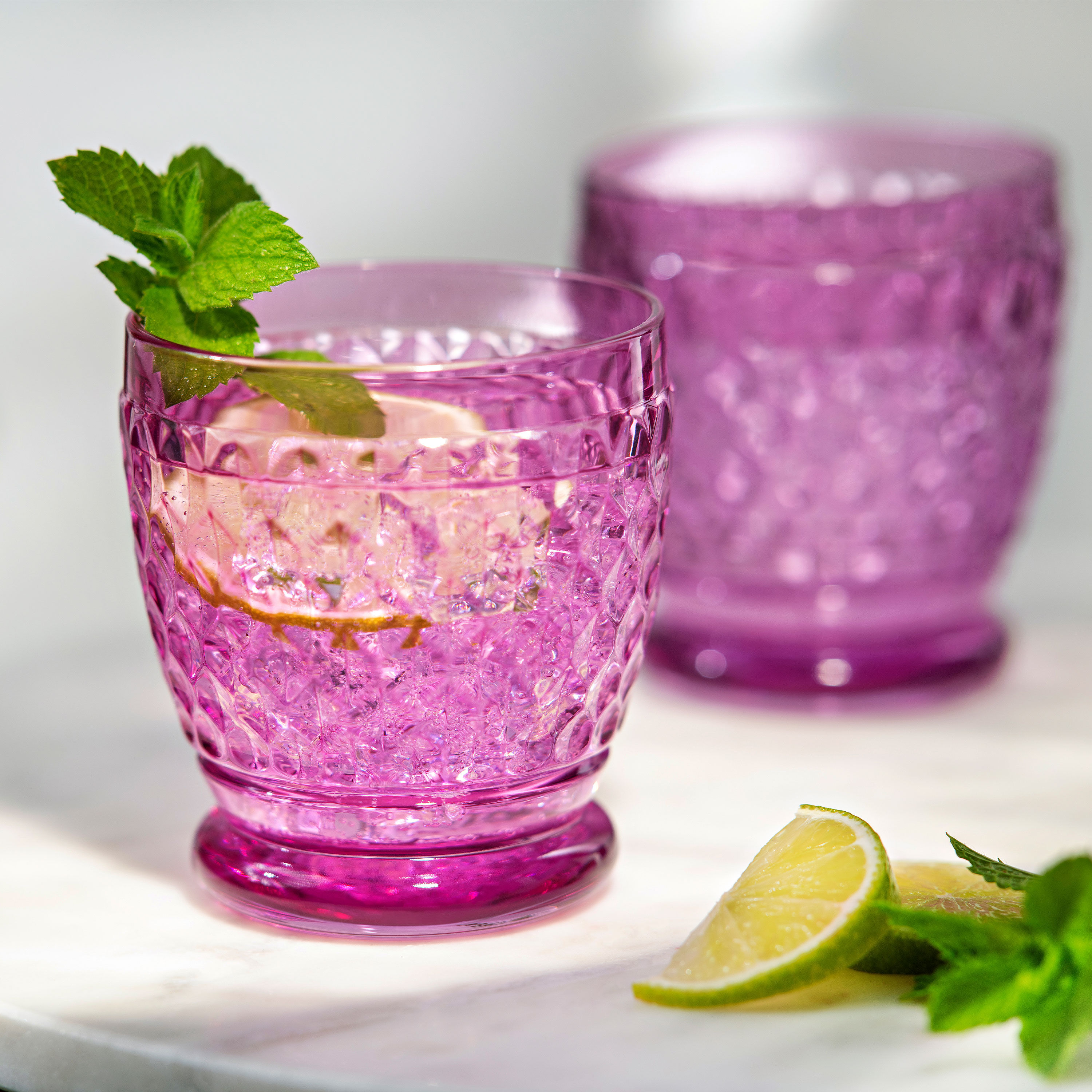 Boston Water glass - Purple, 6.8 oz, crystal glass